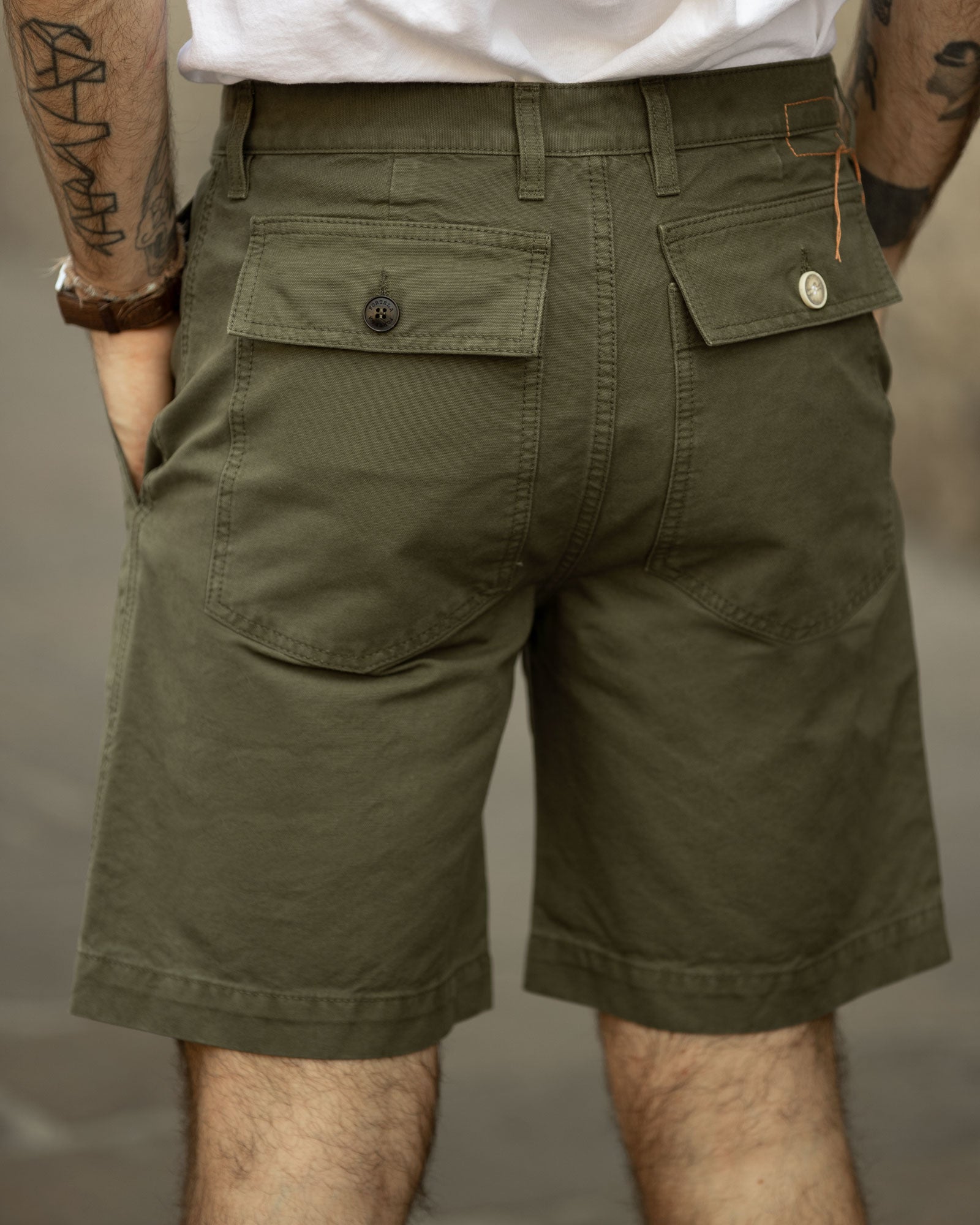 Rebel Bermuda Con Tasche In Cotone