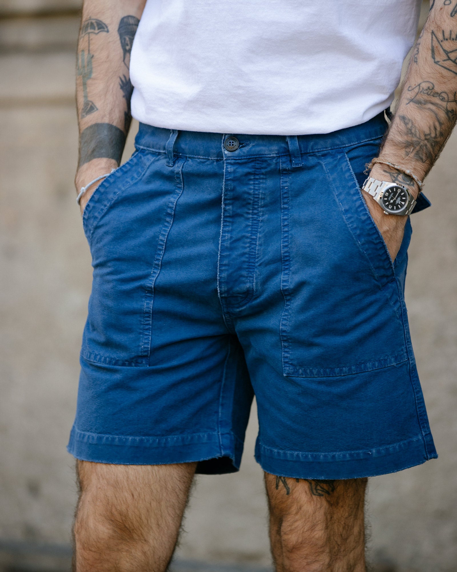 Rebelt Bermuda Con Tasche In Cotone