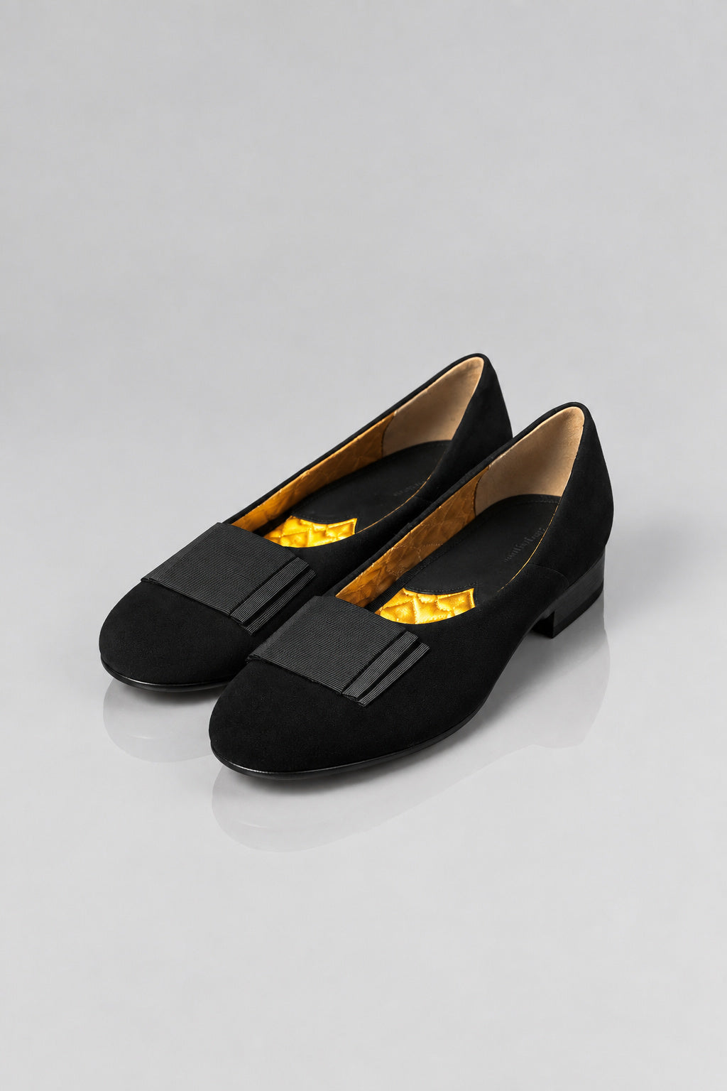 Smokedbone Suede Leather "Beverly Bow" Slippers