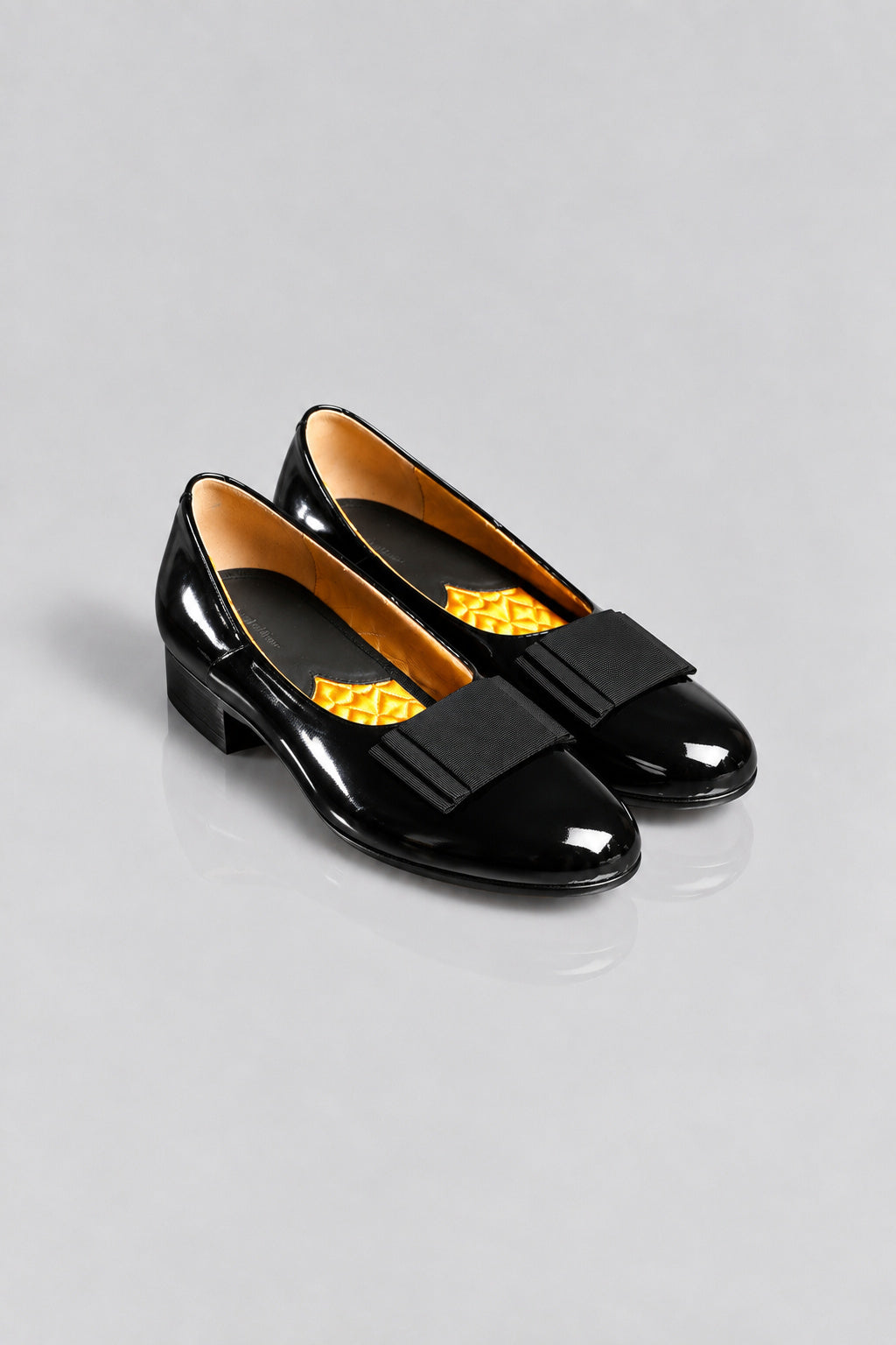 Smokedbone Vinile Leather "Beverly Bow" Slippers
