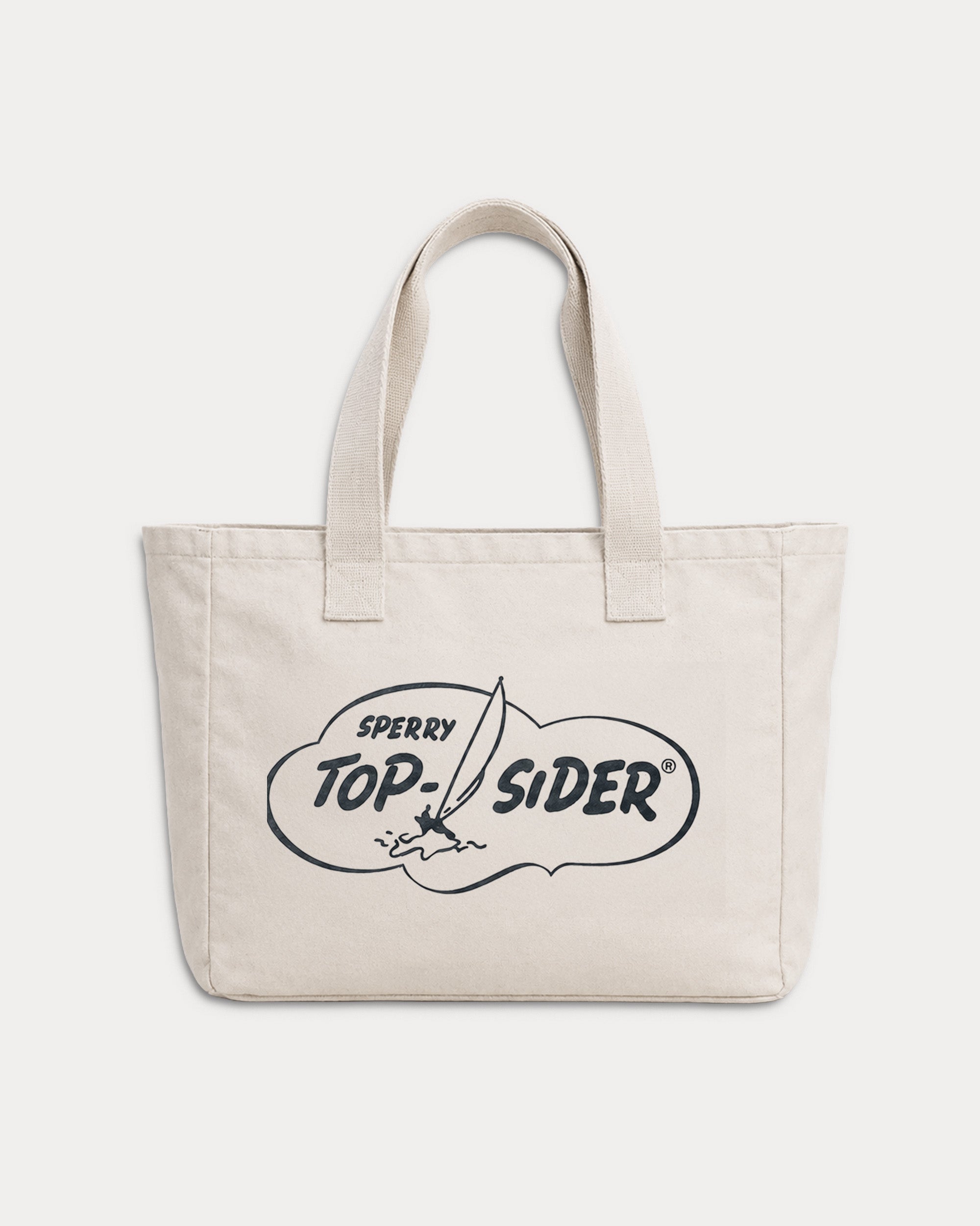 Sperry Cotton Tote Bag with Logo Print