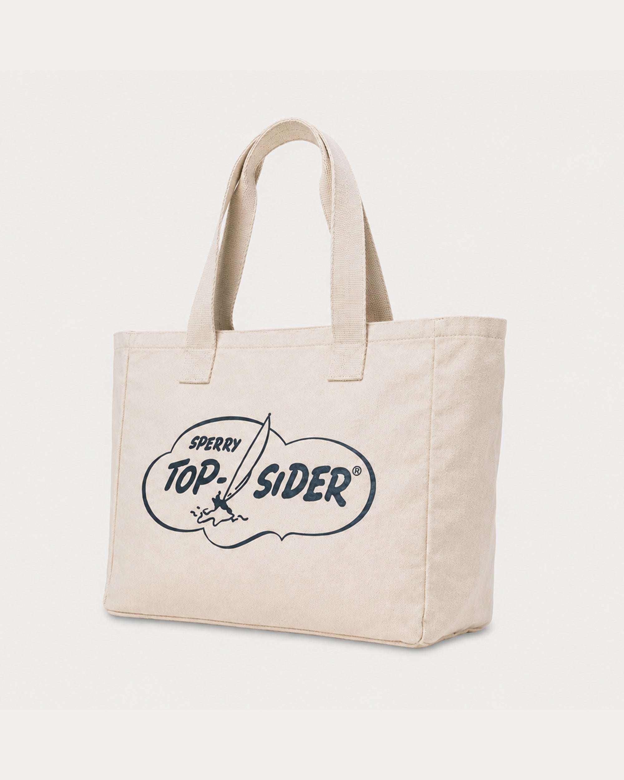Sperry Cotton Tote Bag with Logo Print