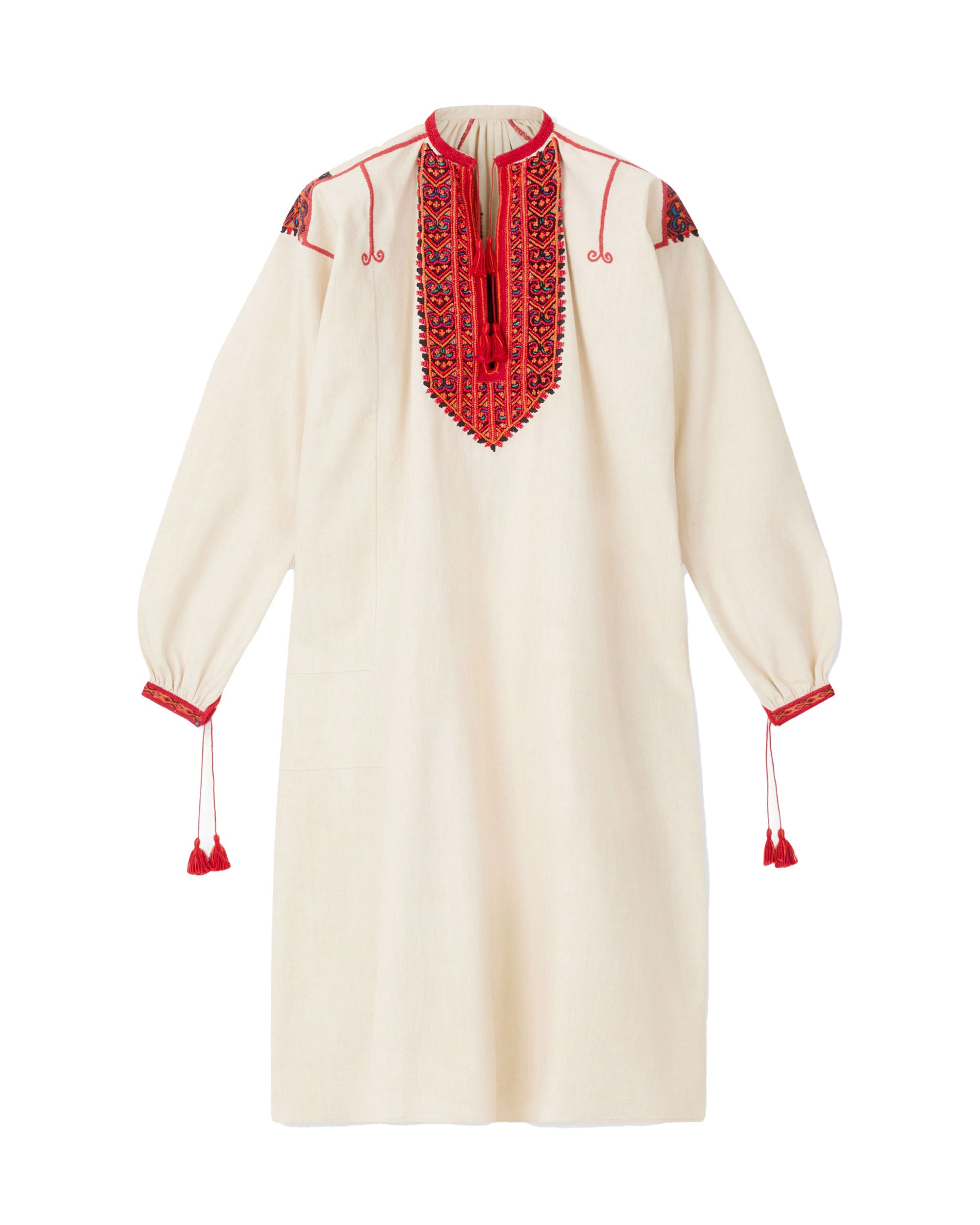 Afra Abito in Cotone Ricamato