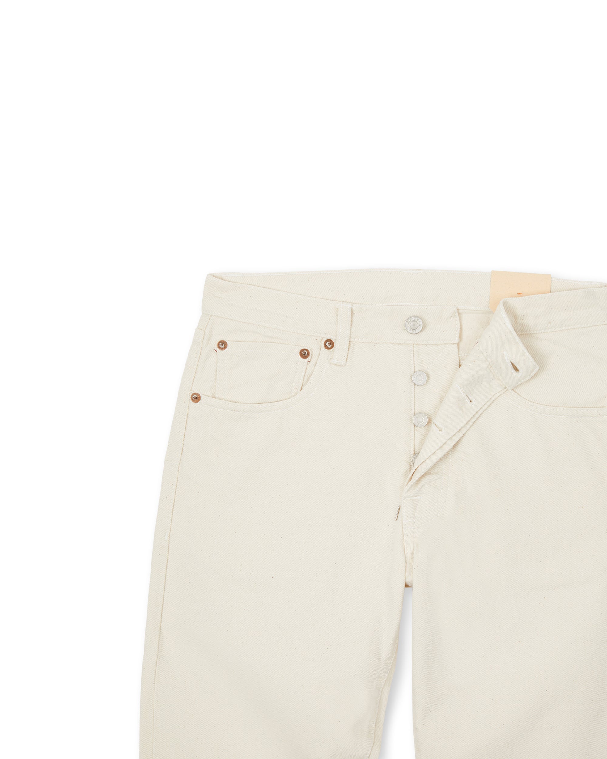 965 John Japan Denim Cimosato 5 Tasche Regular Fit Ecru'