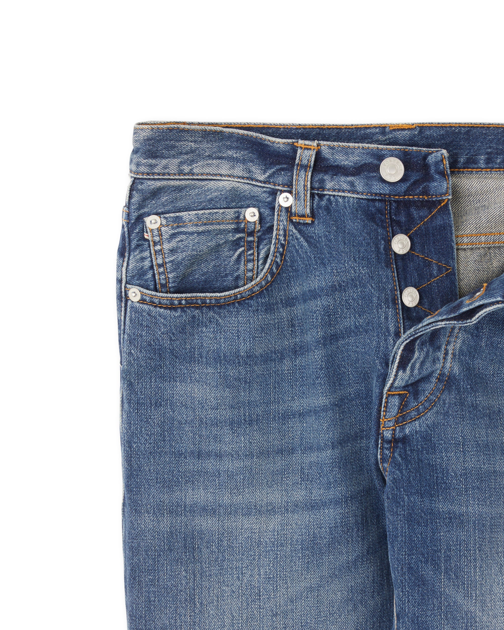 965 John Japan Denim Cimosato 5 Tasche Regular Fit Bleach Wash