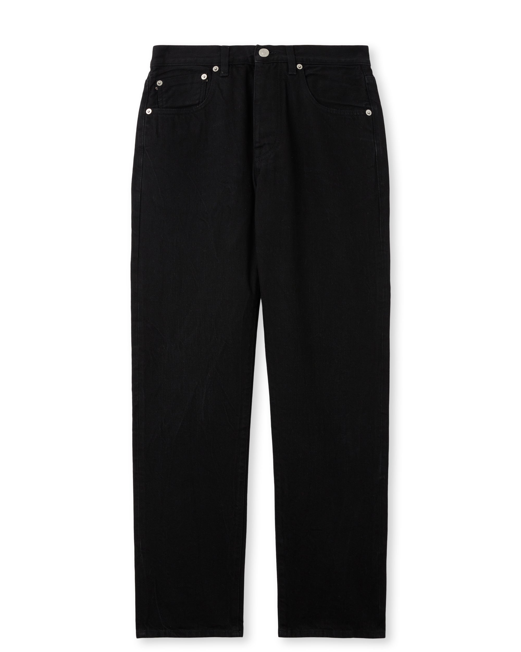 965 John Japan Denim Cimosato 5 Tasche Regular Fit Black