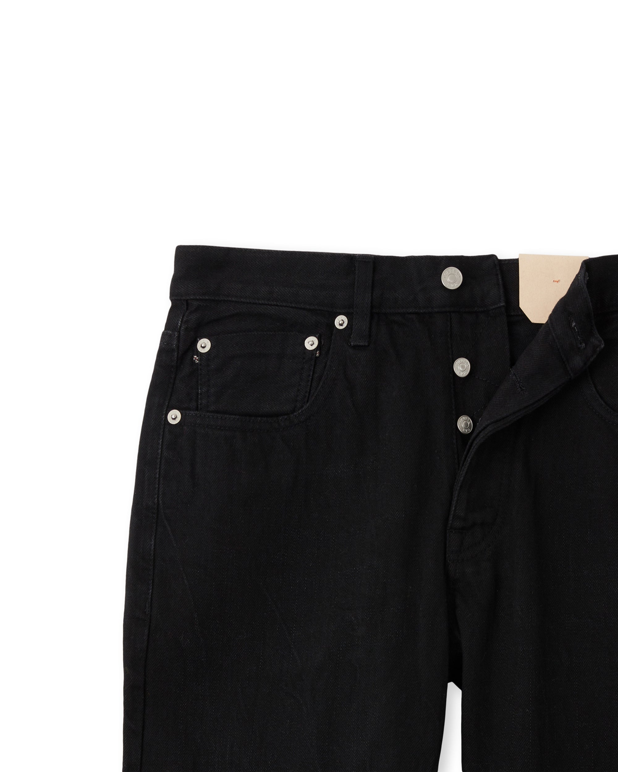 965 John Japan Denim Cimosato 5 Tasche Regular Fit Black