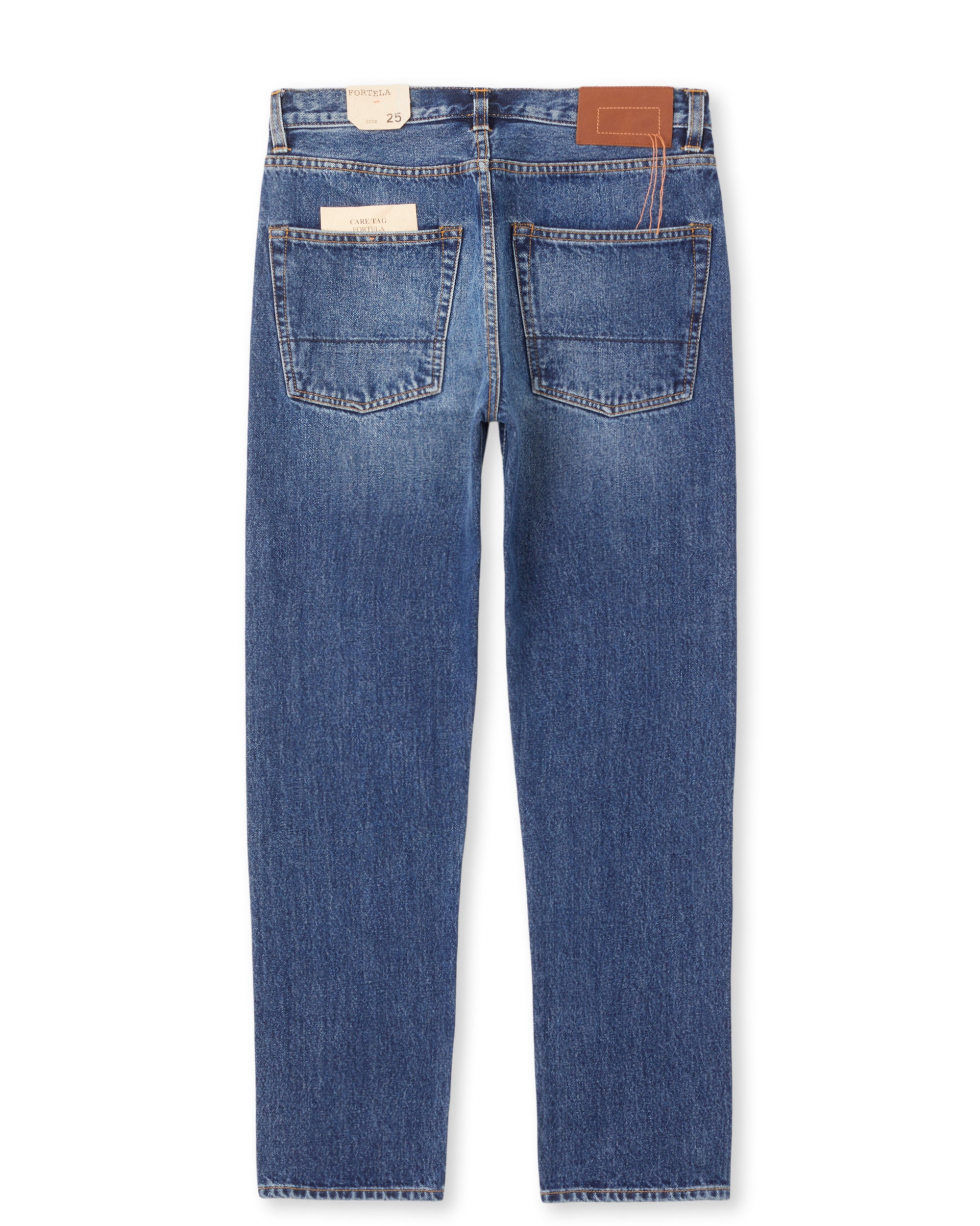 965 John Pantaloni 5 Tasche in Denim Stone Wash