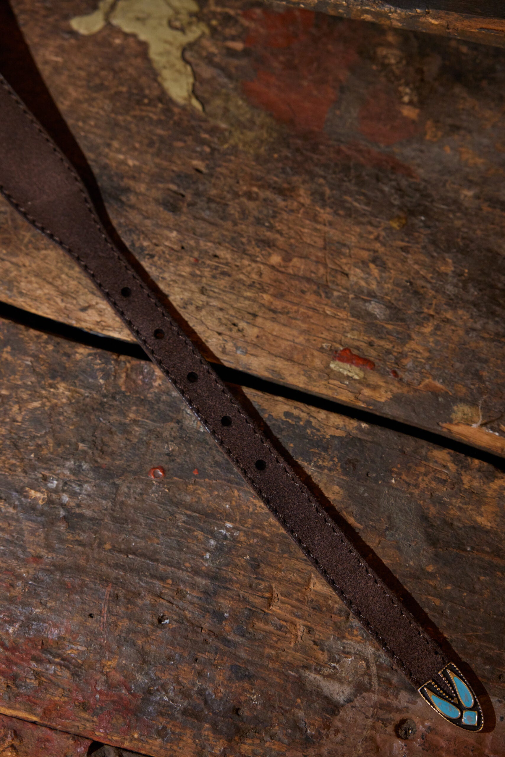 Santantonio Cintura in Pelle Scamosciata