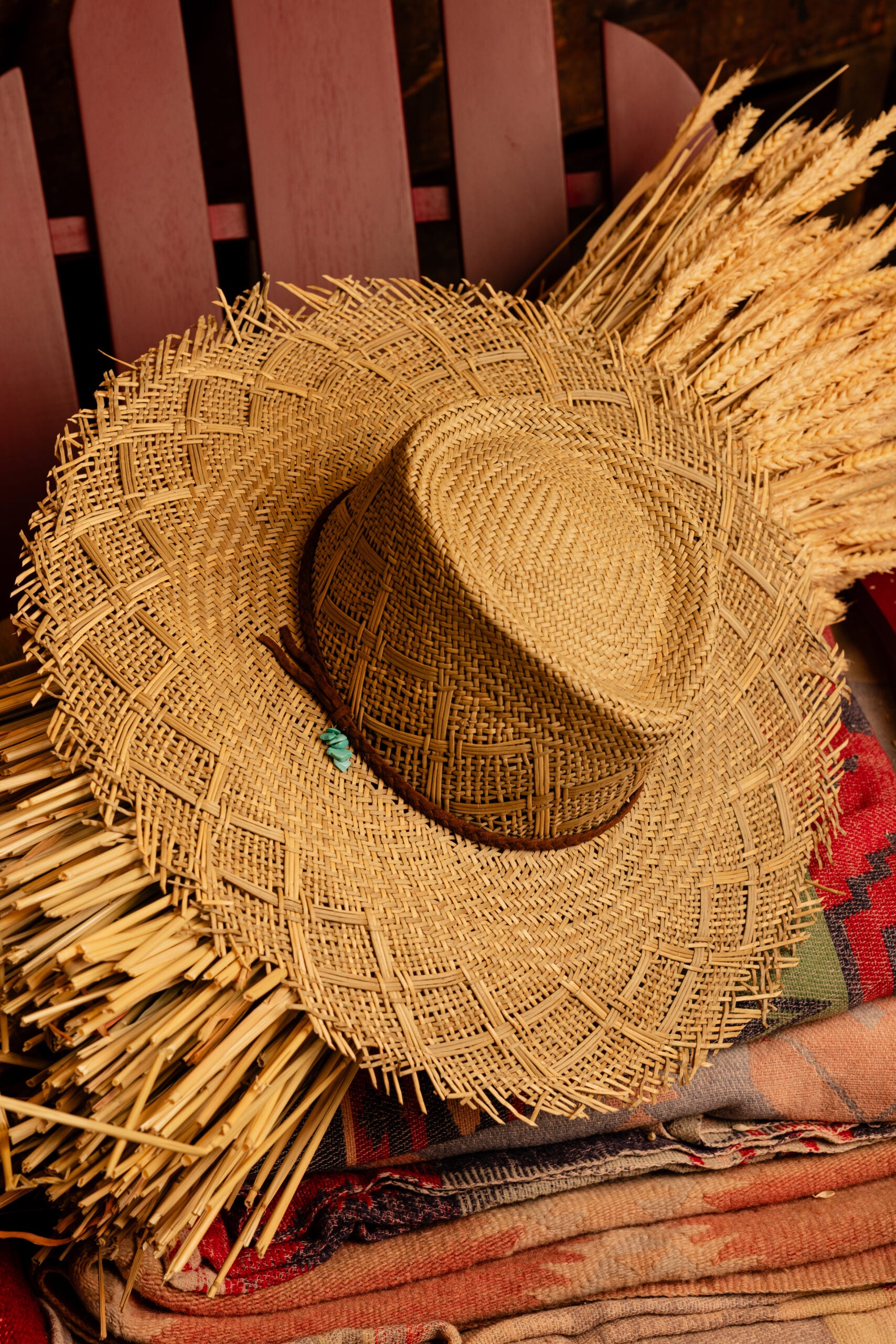 Caribe Cappello in Paglia con Turchese