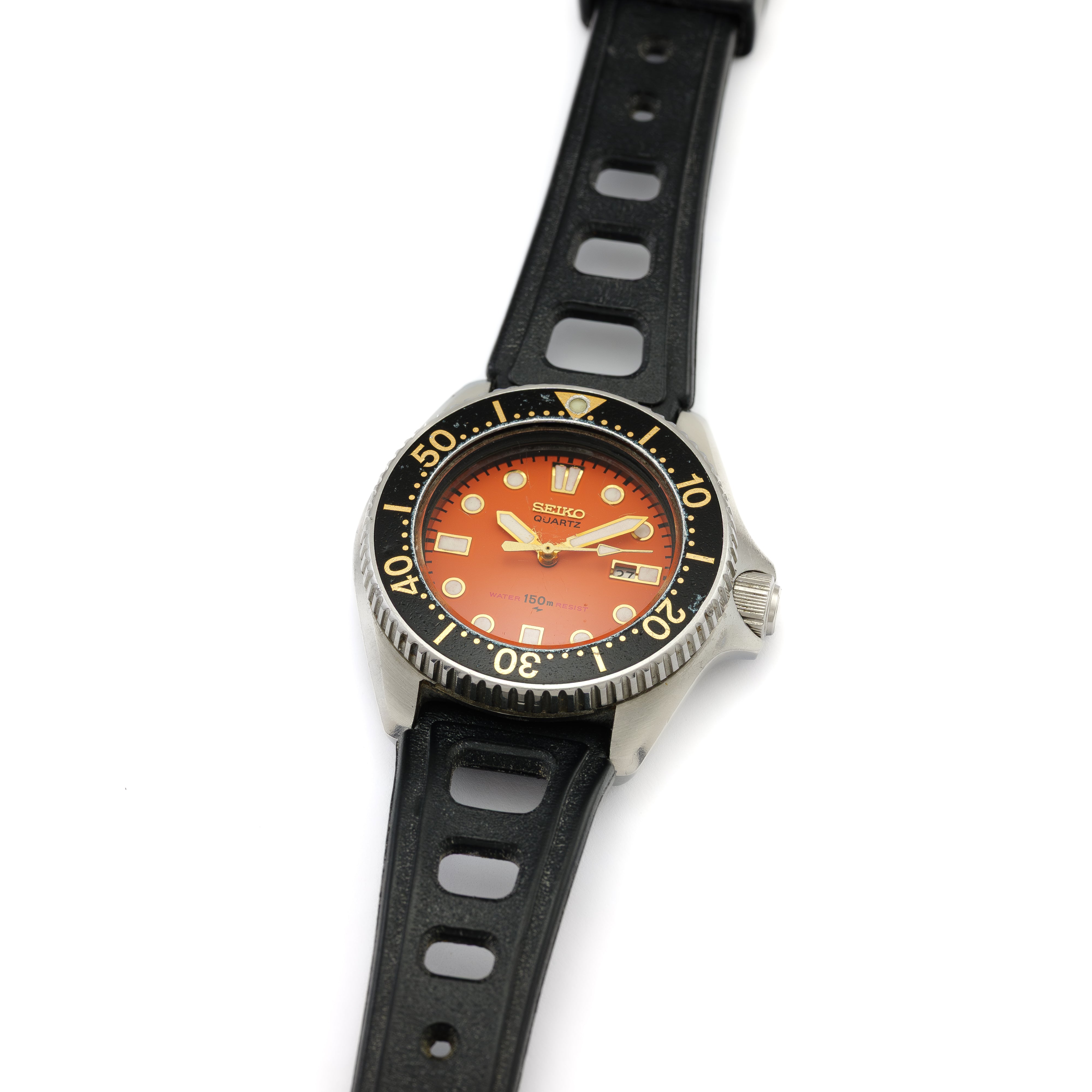 Seiko Lady 118 Quadrante Arancione