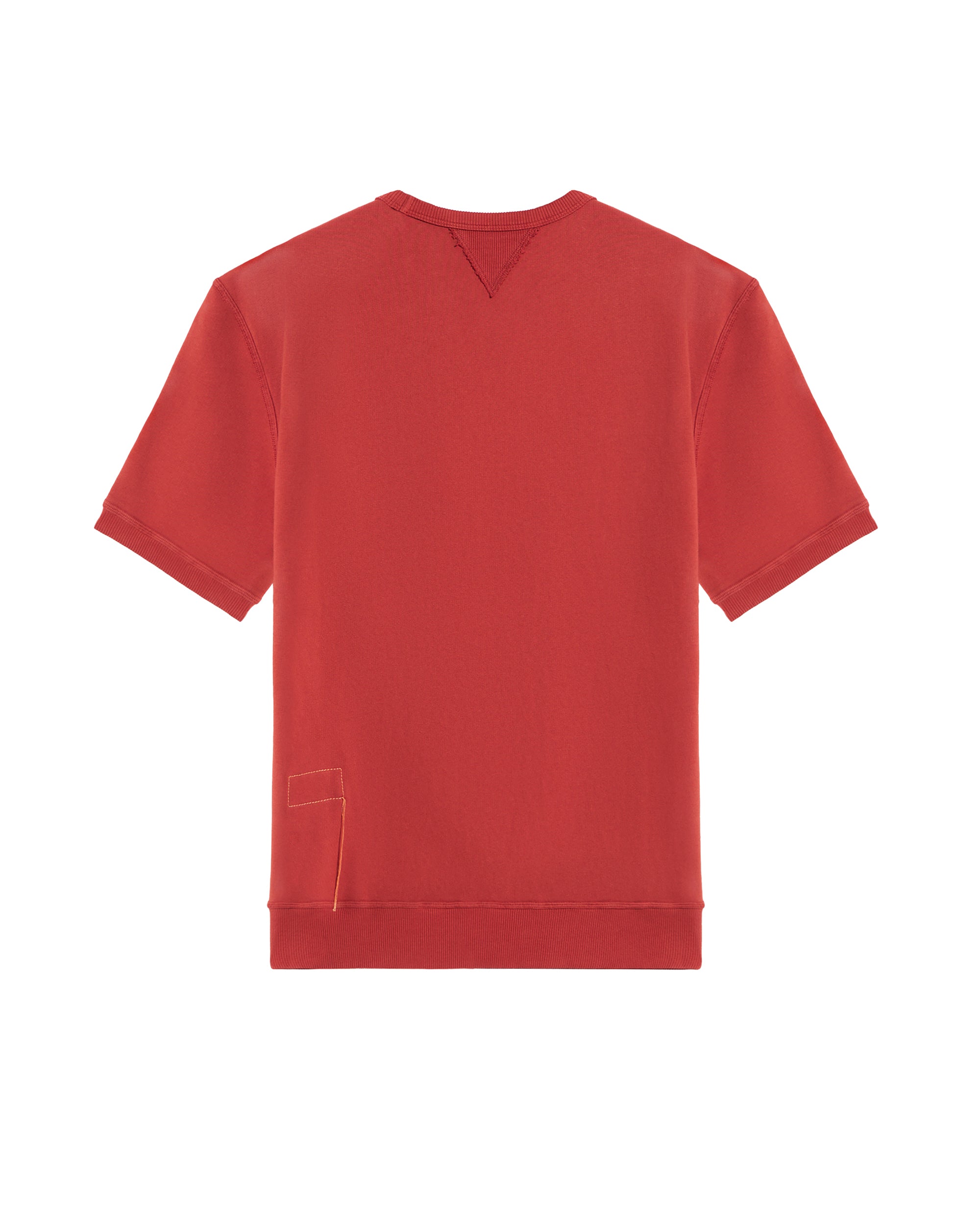 Ohio Felpa Girocollo in Jersey Garzato a Maniche Corte