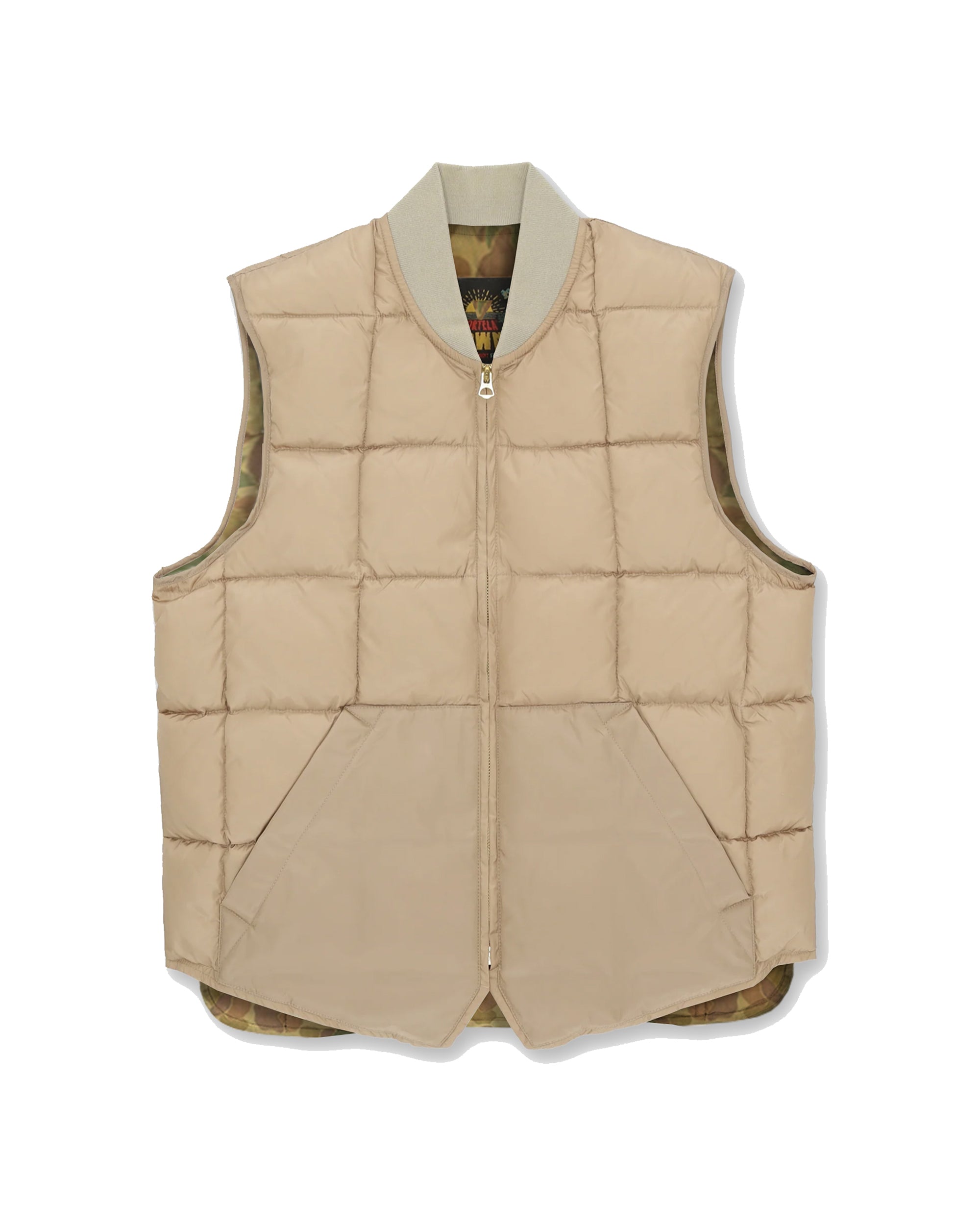 Vest2 Gilet Smanicato In Nylon Con Interno Camouflage