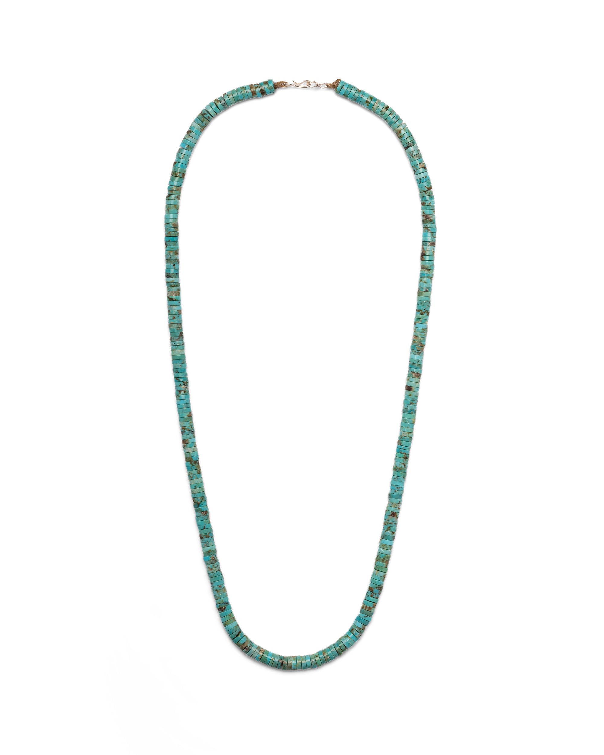 Long Natural Turquoise Bead Necklace
