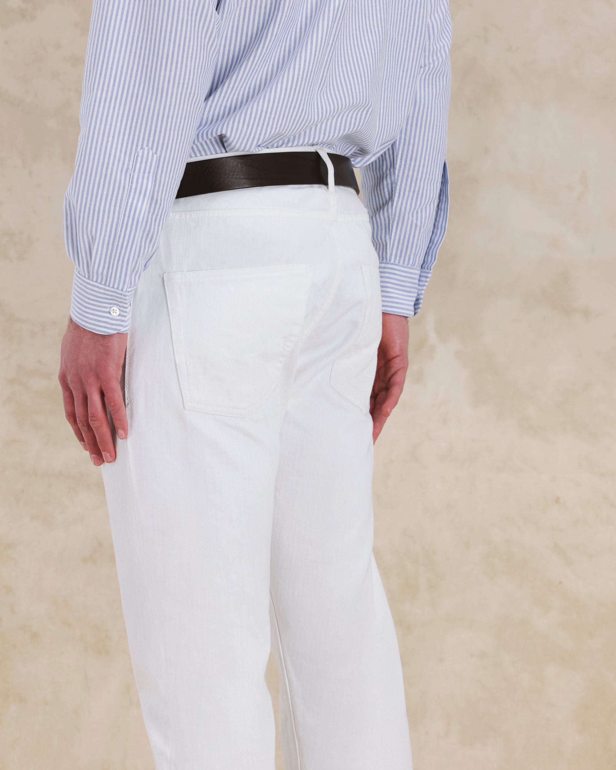 356 Jaky Japan Denim Cimosato 5 Tasche Regular Fit White