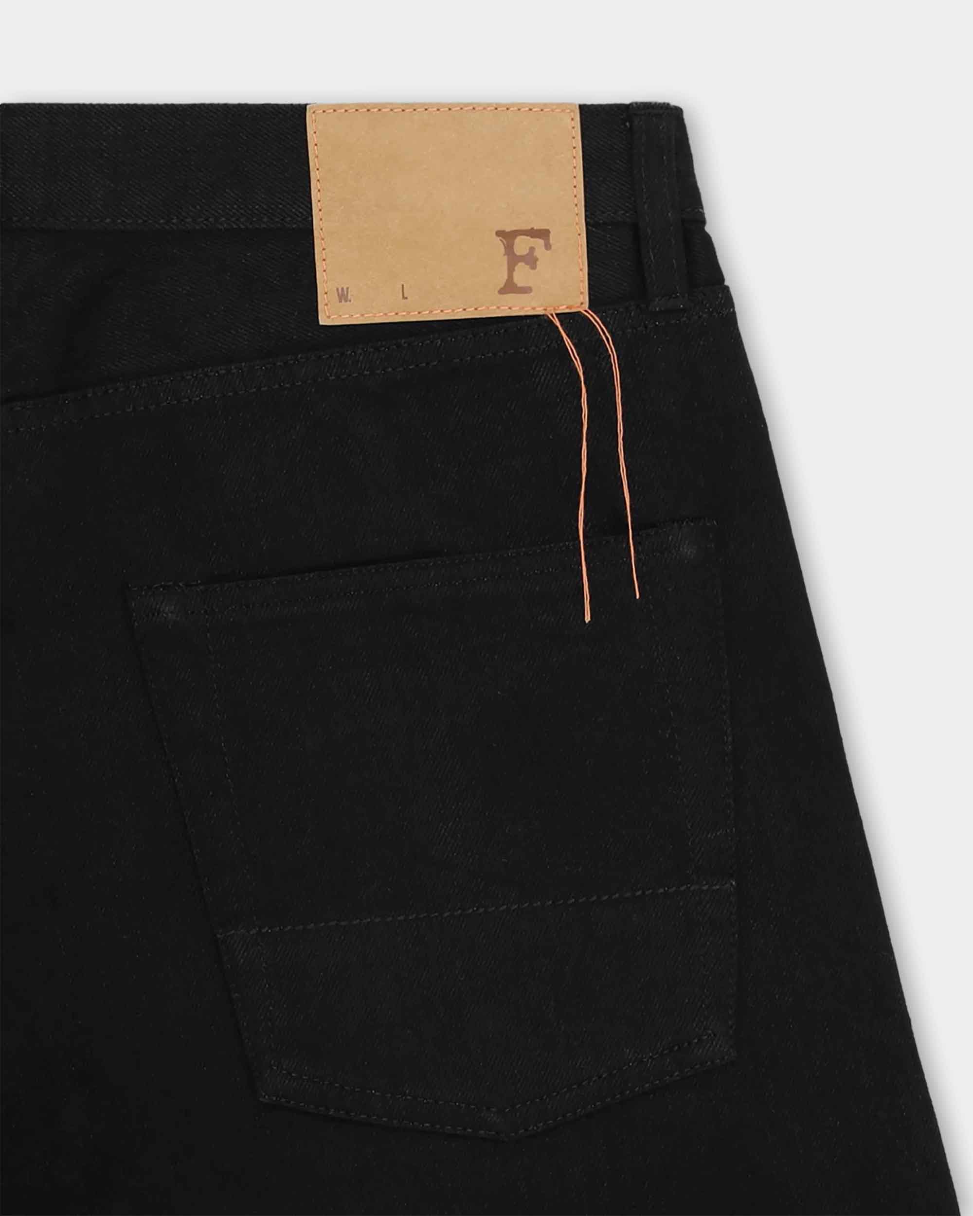 356 Jaky Japan Selvedge Denim 5 Pocket Regular Fit Black - L33''