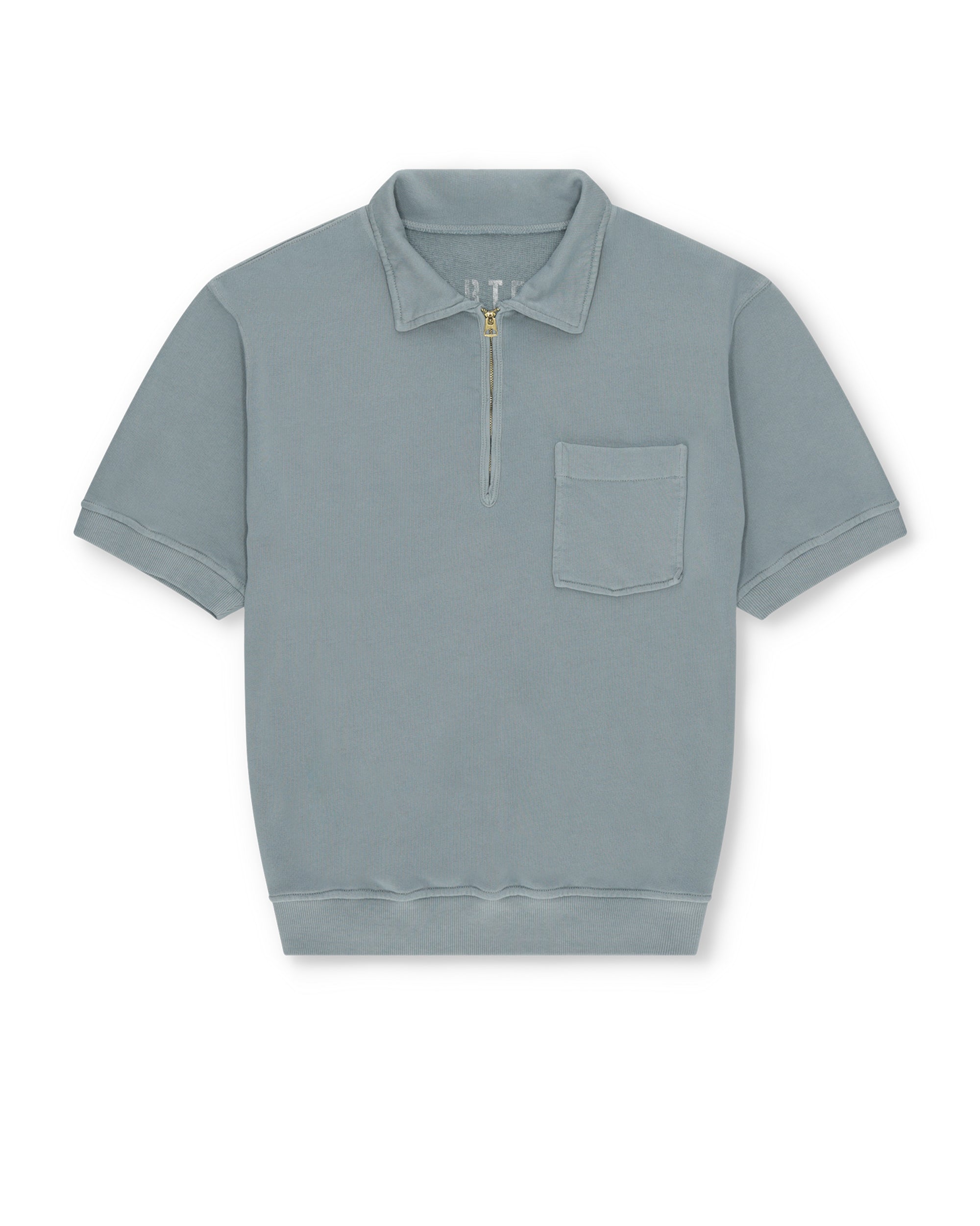 Yalepm Polo In Jersey Garzato Con Zip a Maniche Corte