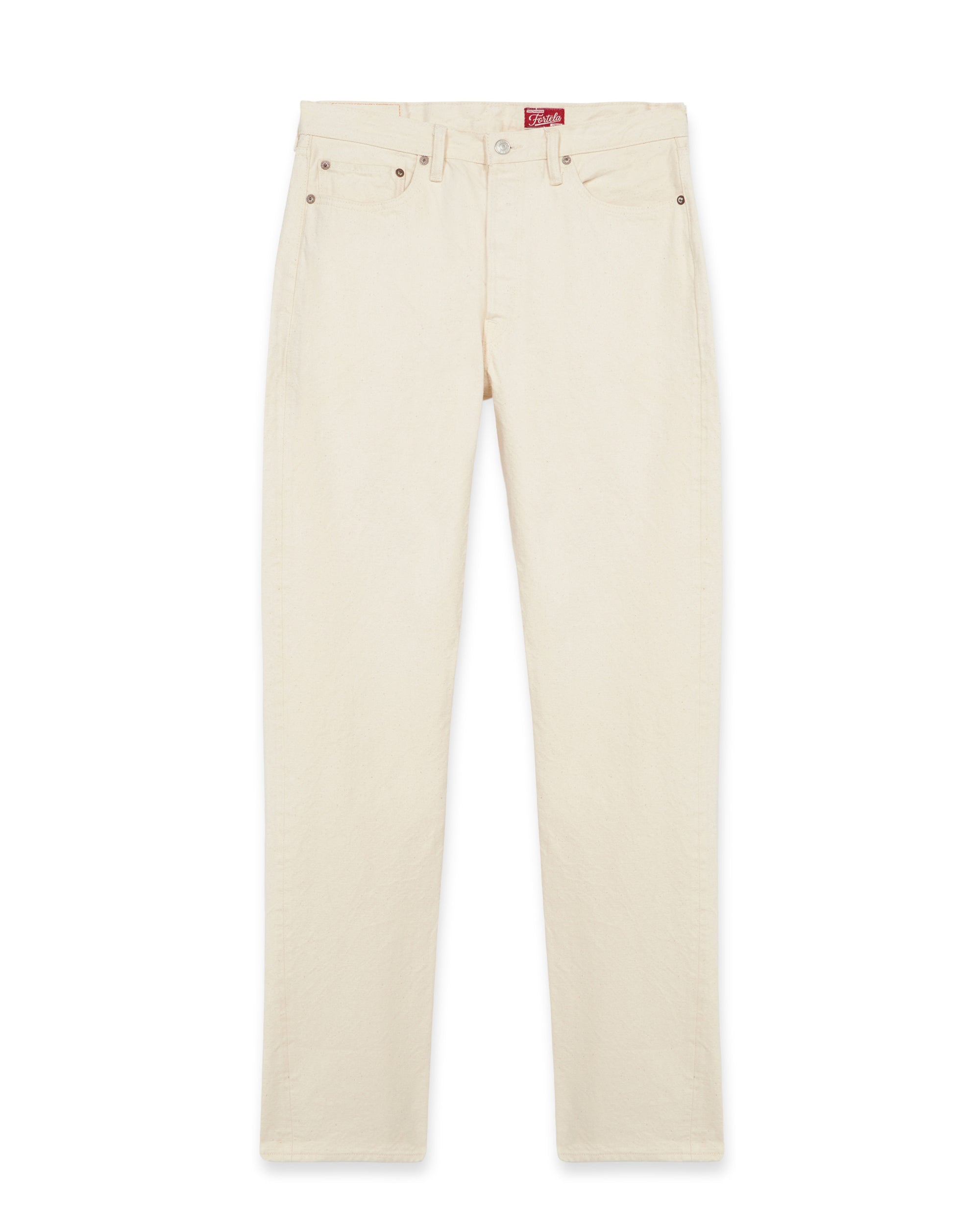 992 Johnny Japan Denim Cimosato Ecrù 5 Tasche a Vita Alta