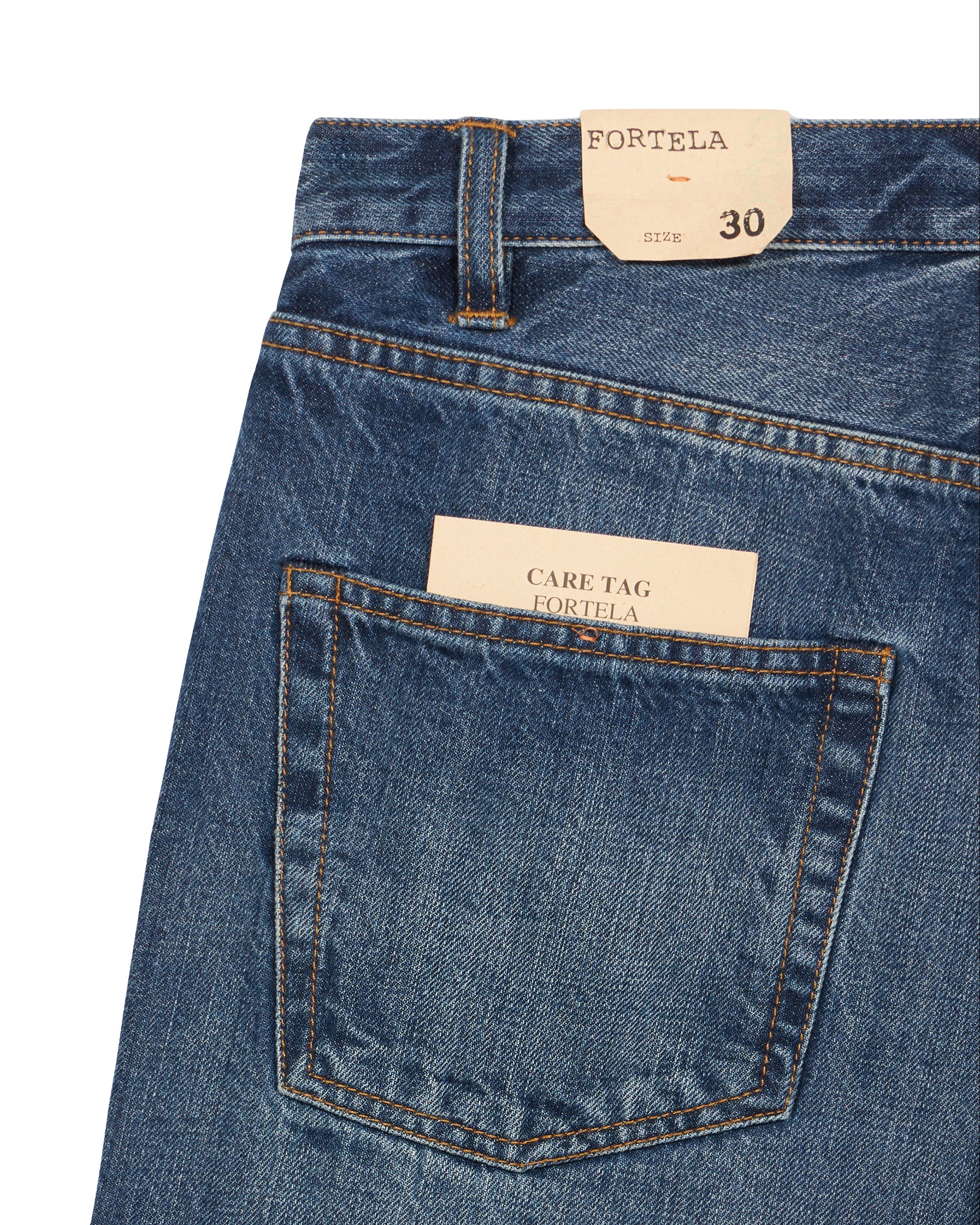 912 Johnd Japan Denim Cimosato 5 Tasche Regular Fit Stone Wash - L29''
