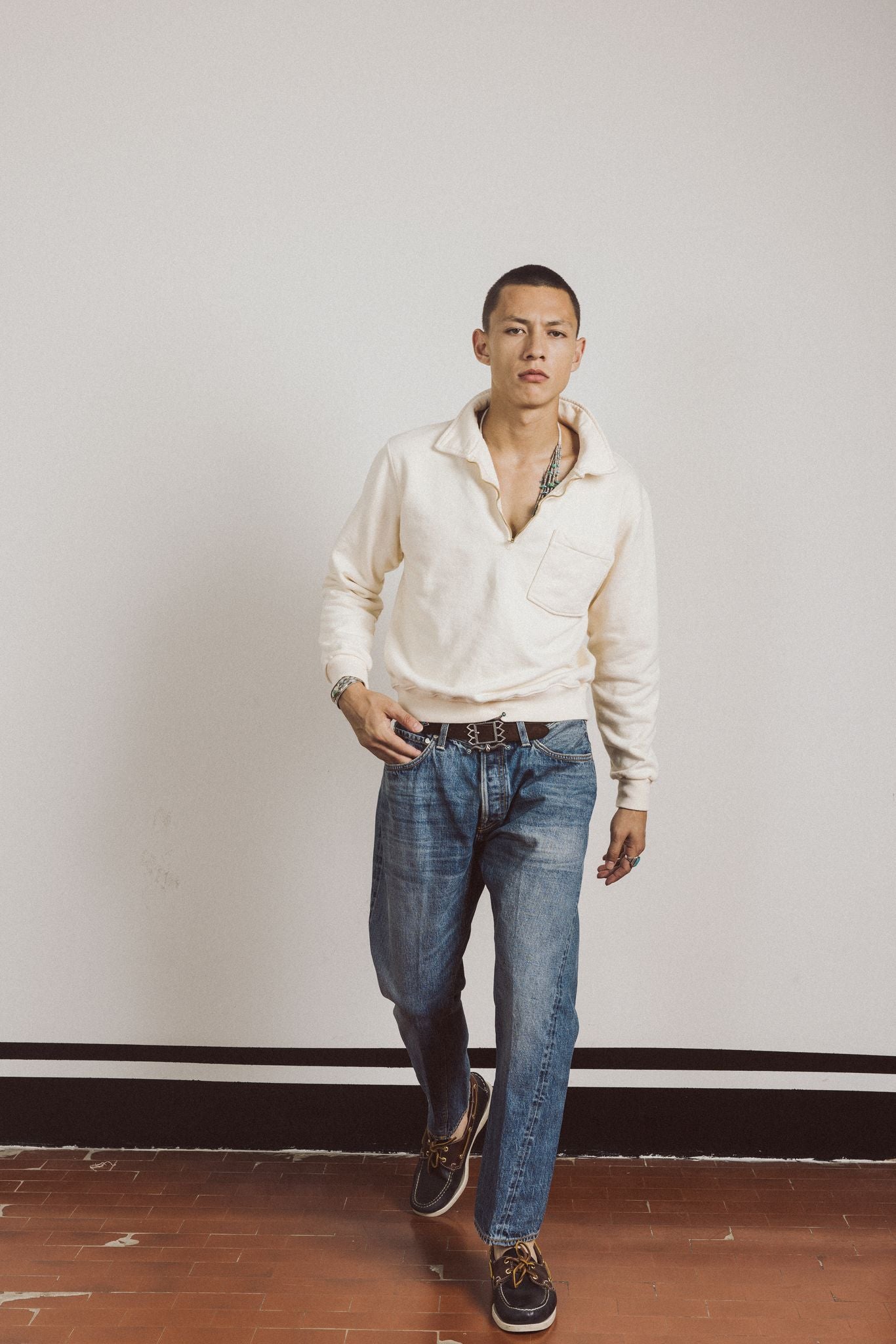 912 Johnd Japan Denim Cimosato 5 Tasche Regular Fit Stone Wash