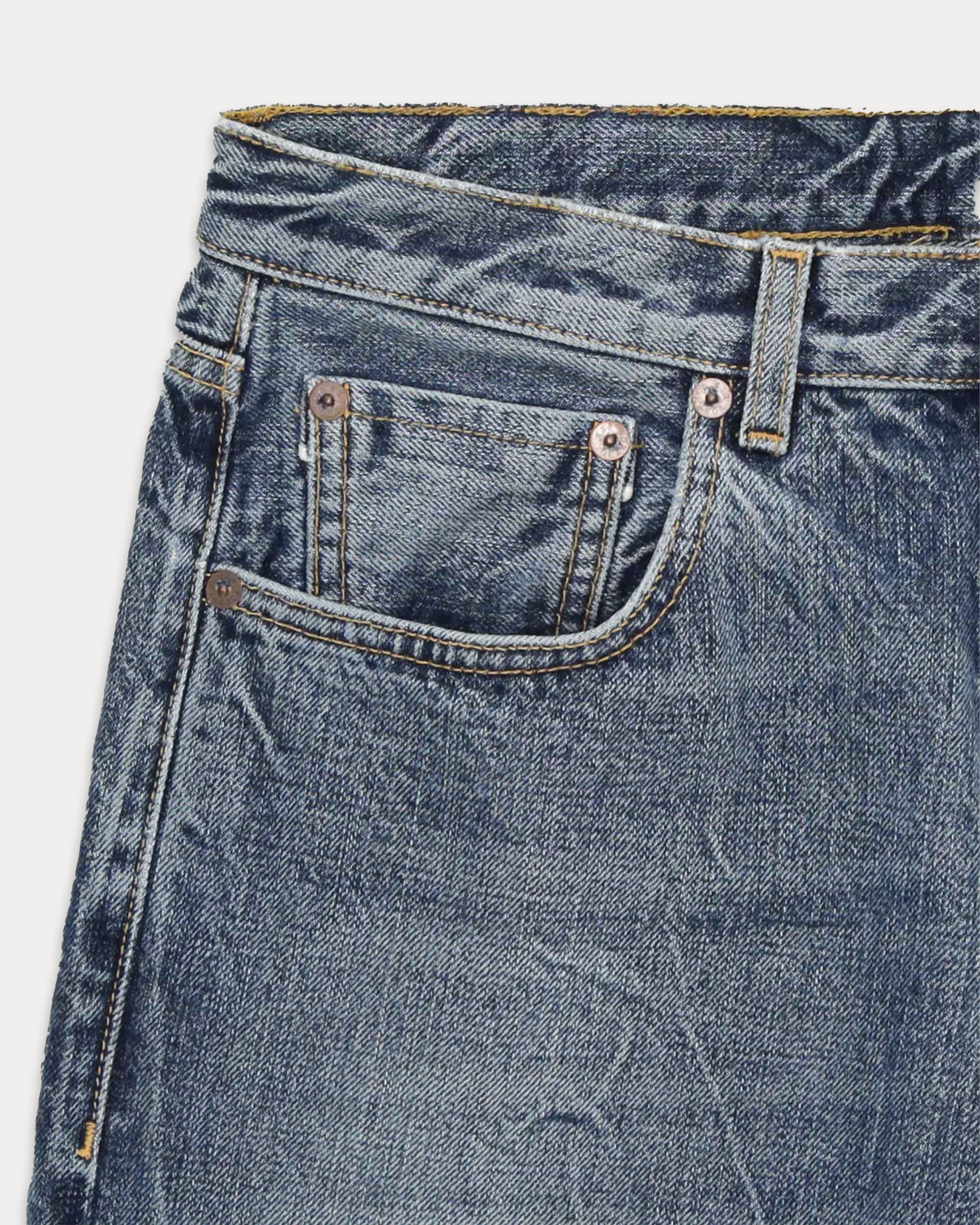 912 Johnd Japan Denim Cimosato 5 Tasche Regular Fit Stone Wash - L33''