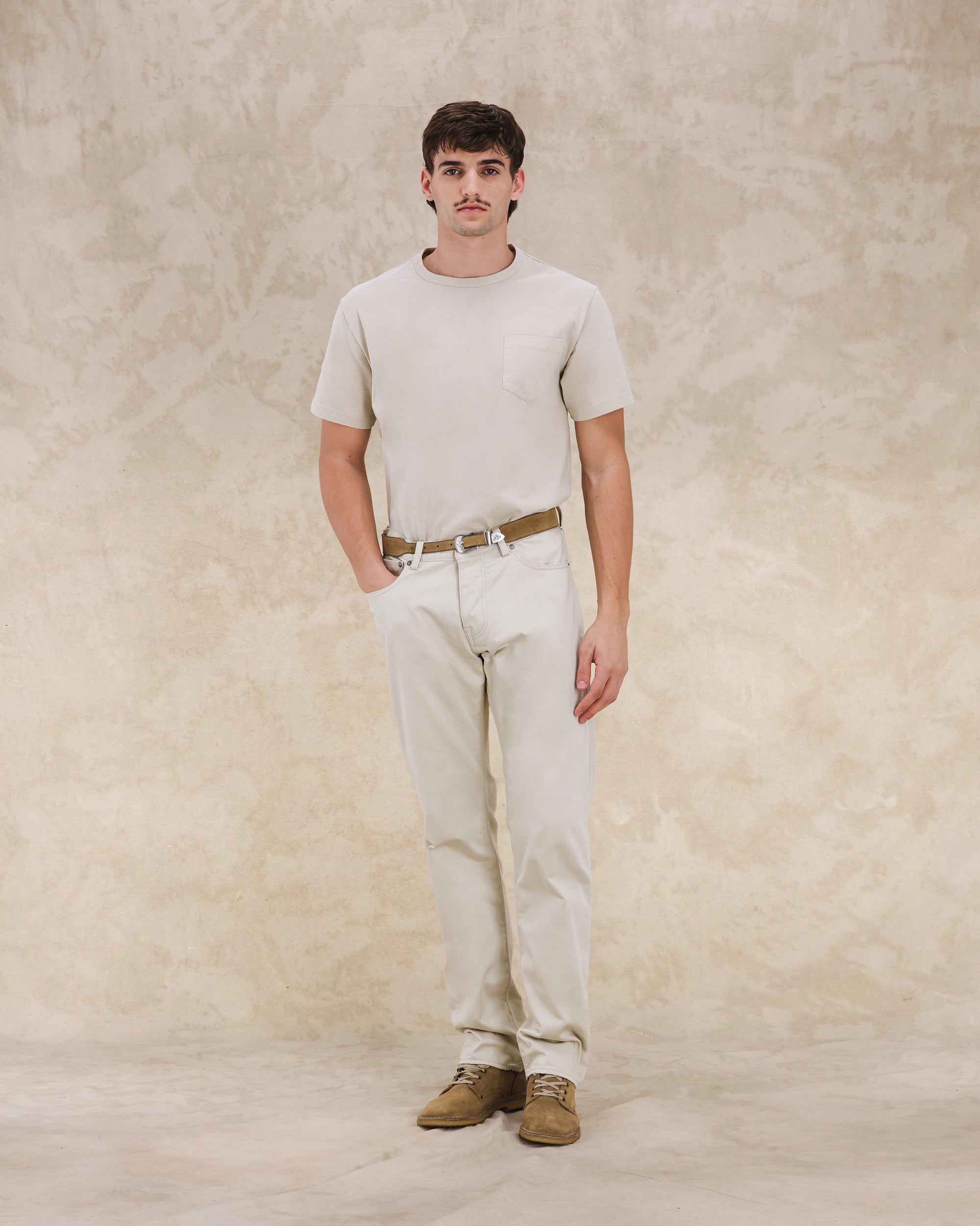 913 Superjohn Denim 5 Tasche In Cotone Satin