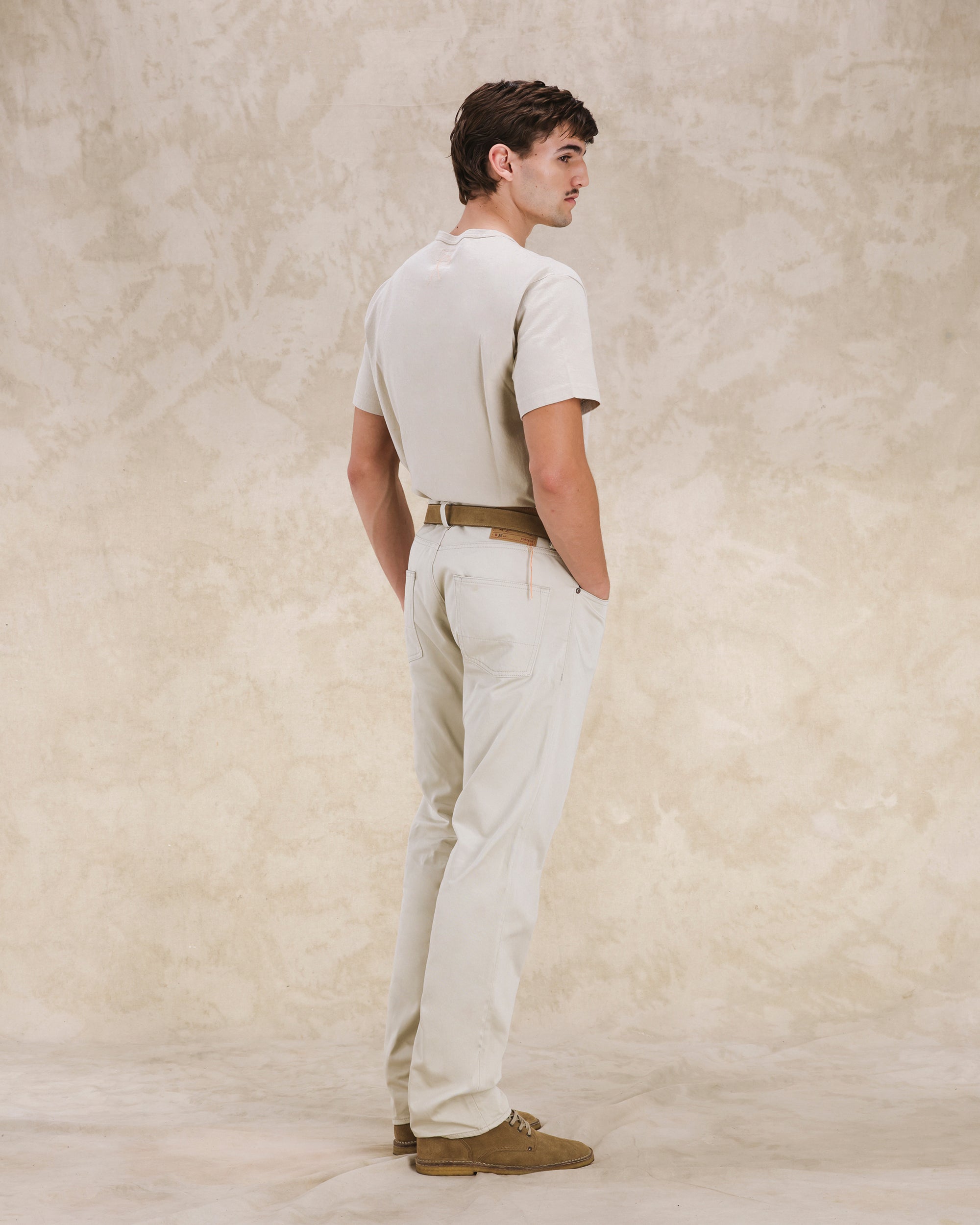 913 Superjohn Denim 5 Tasche In Cotone Satin