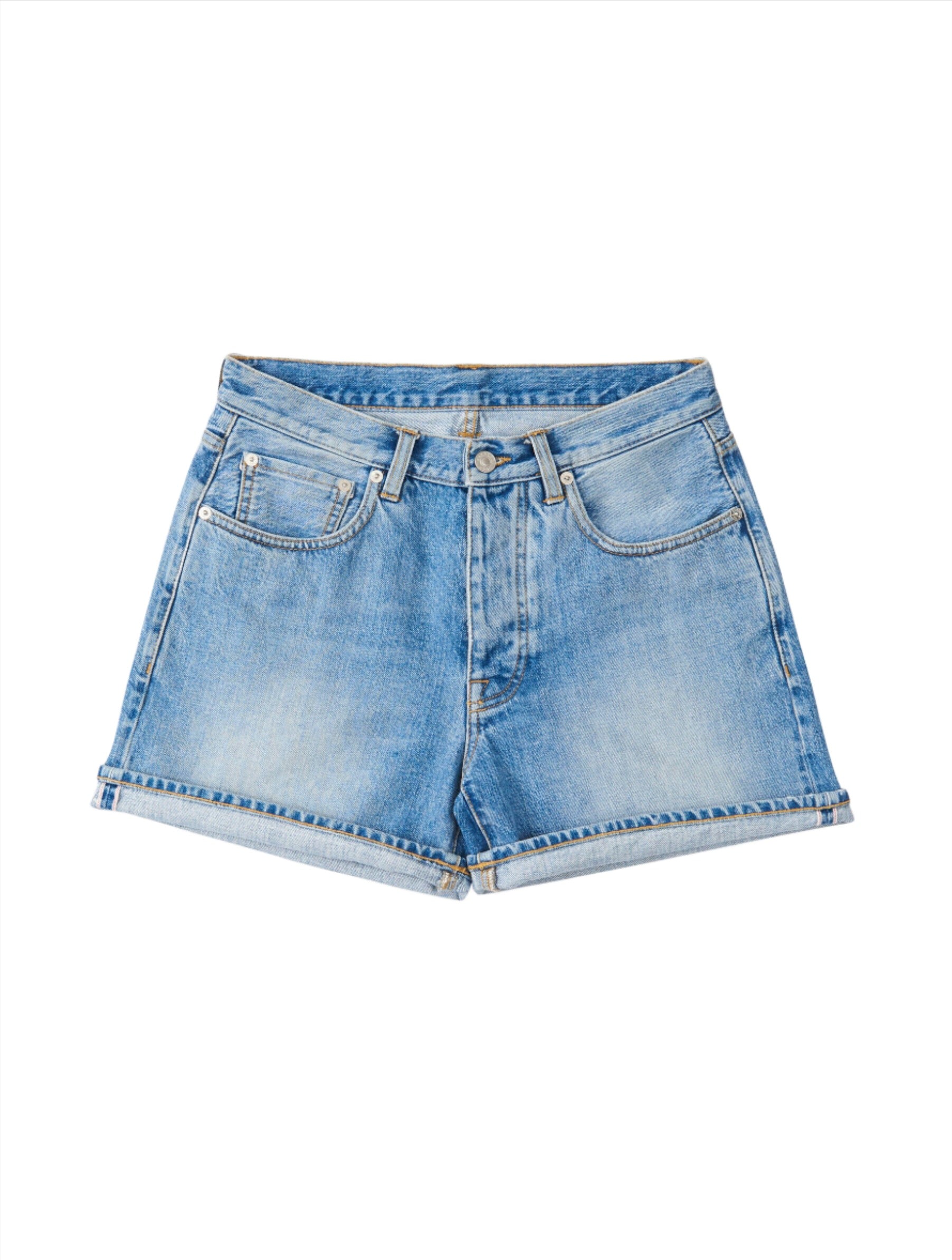 Winonaj Japan Denim Cimosato Shorts Bleach Wash