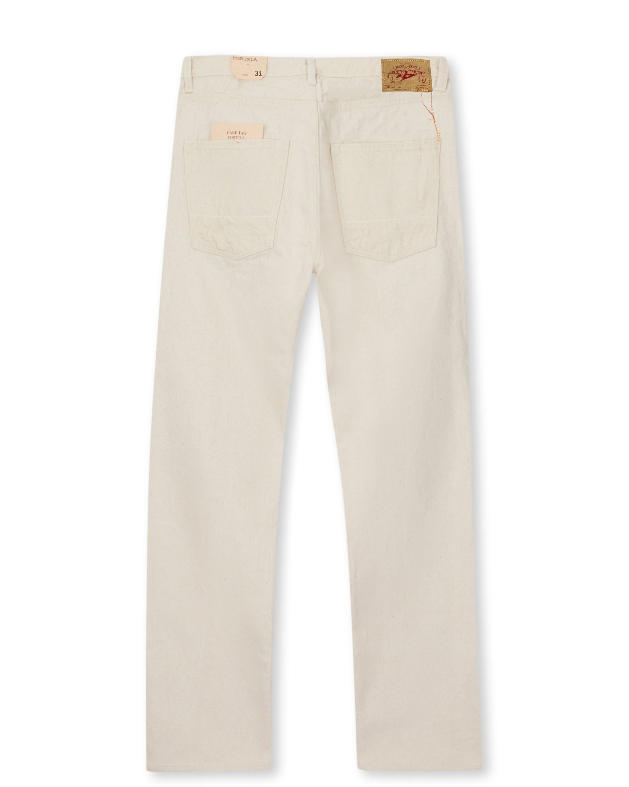 933 Barney L 29 Japan Denim Cimosato 5 Tasche Loose Fit Ecrù