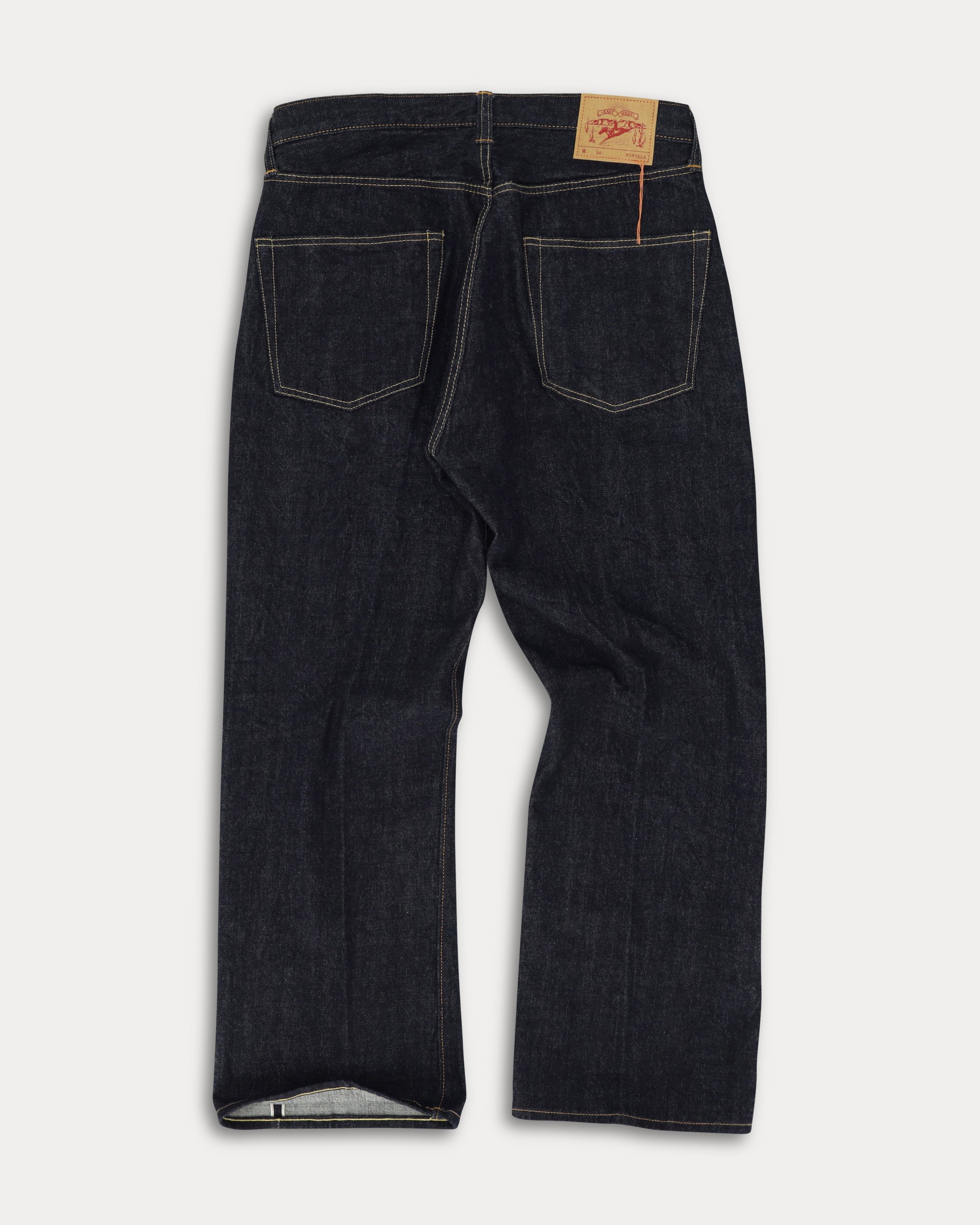 933 Barney Japan Denim Cimosato 5 Tasche Loose Fit Indigo Rinse - L29''