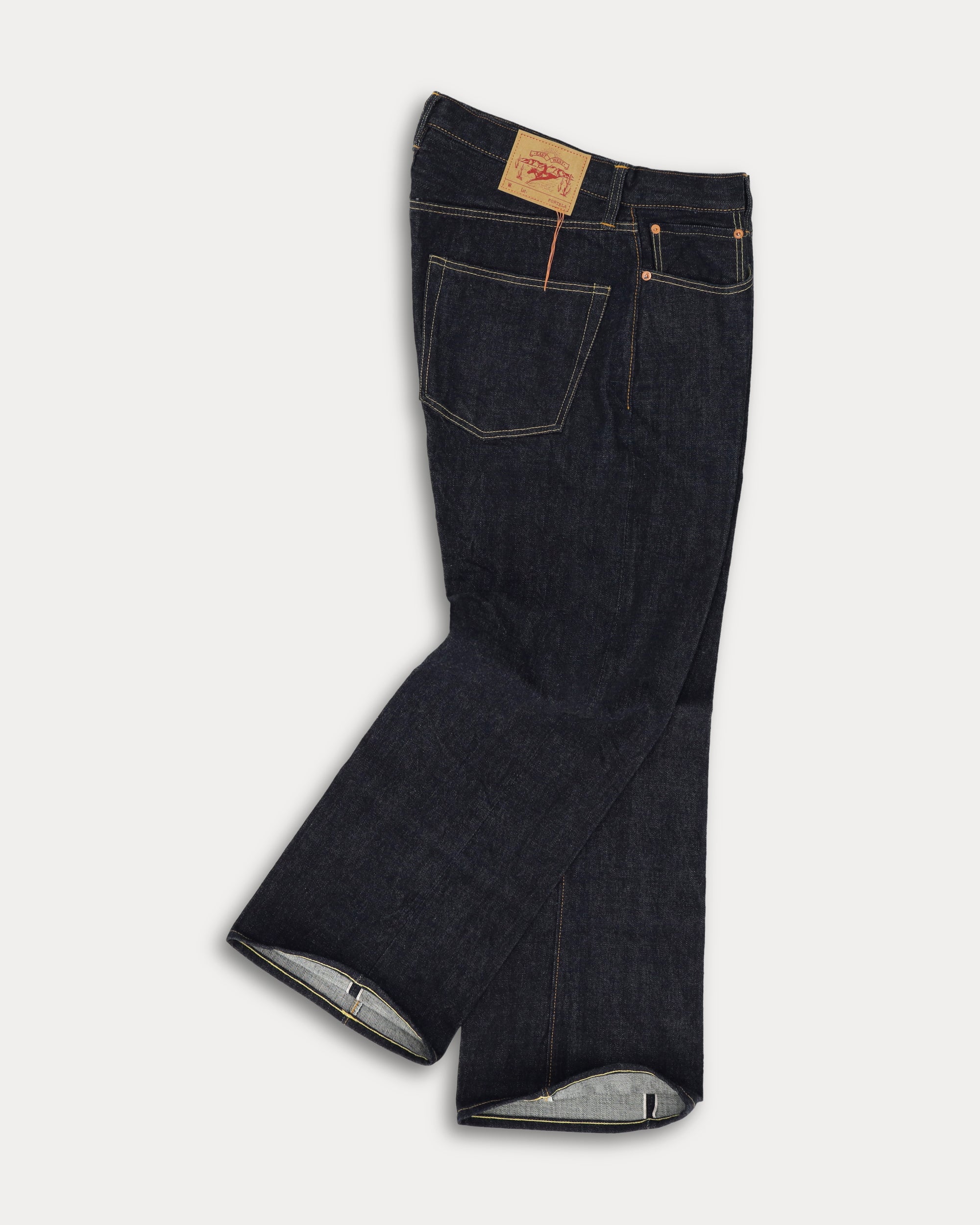 933 Barney Japan Denim Cimosato 5 Tasche Loose Fit Indigo Rinse - L29''