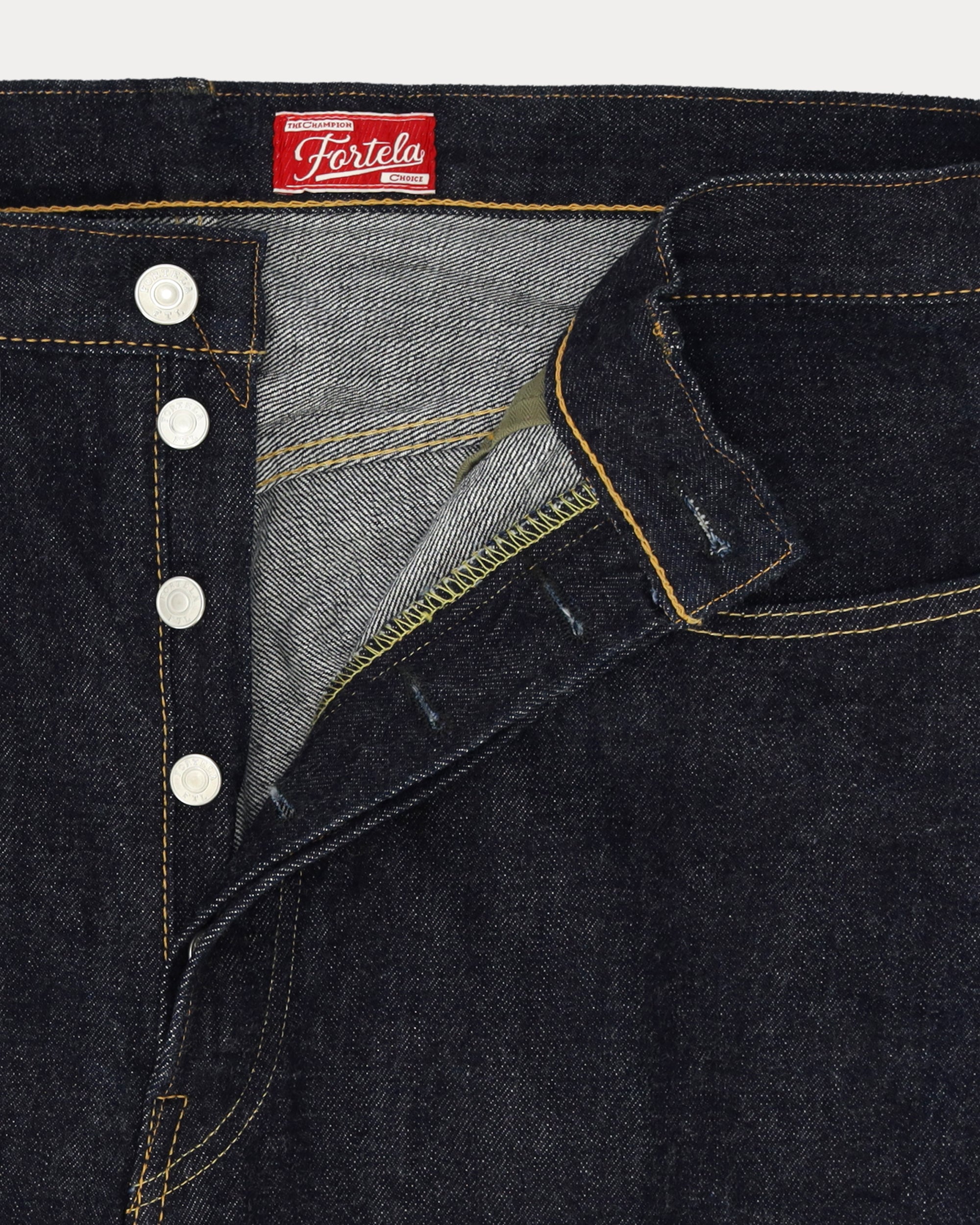 933 Barney Japan Denim Cimosato 5 Tasche Loose Fit Indigo Rinse - L29''