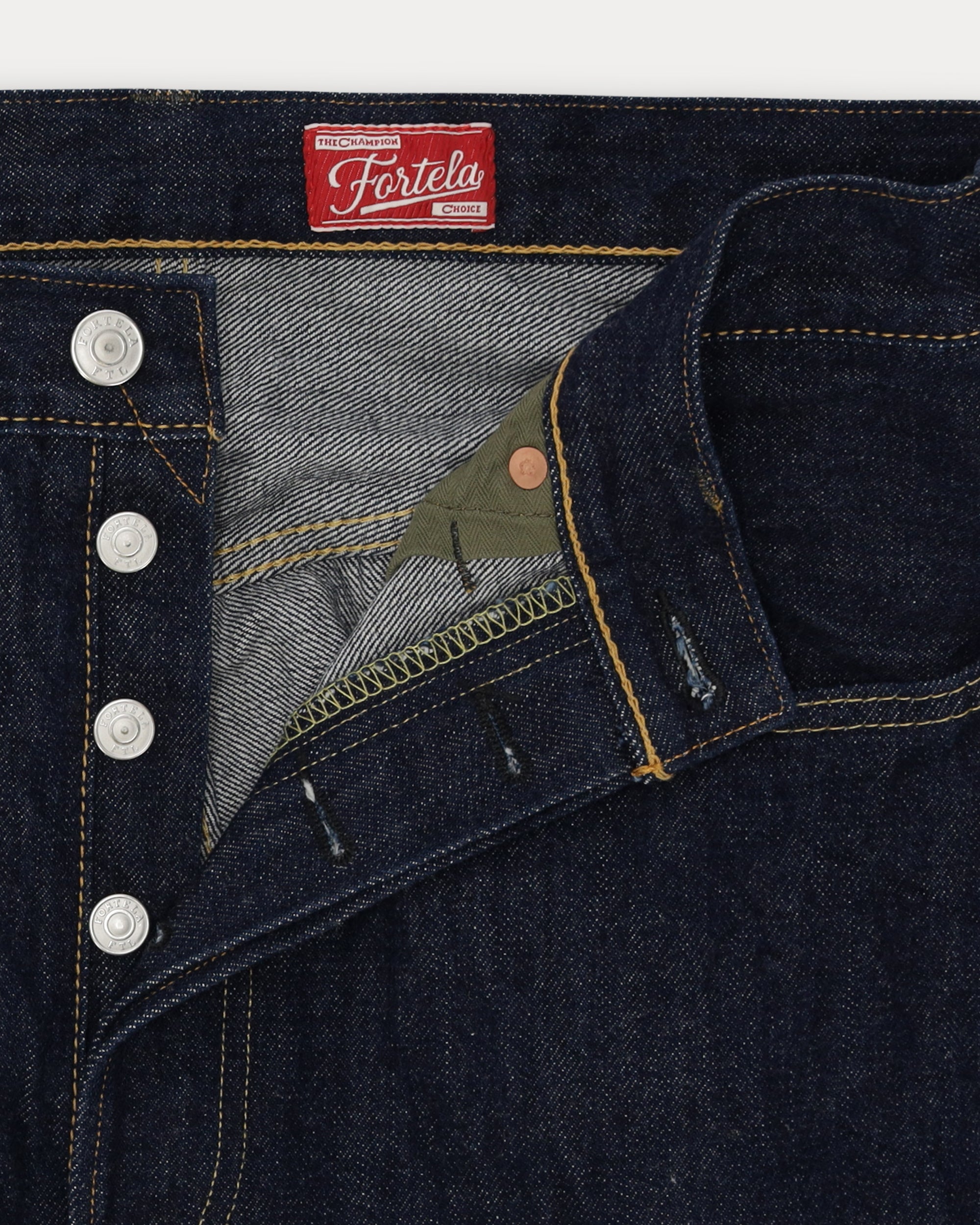 933 Barney Japan Denim Cimosato 5 Tasche Loose Fit Indigo Rinse - L33''
