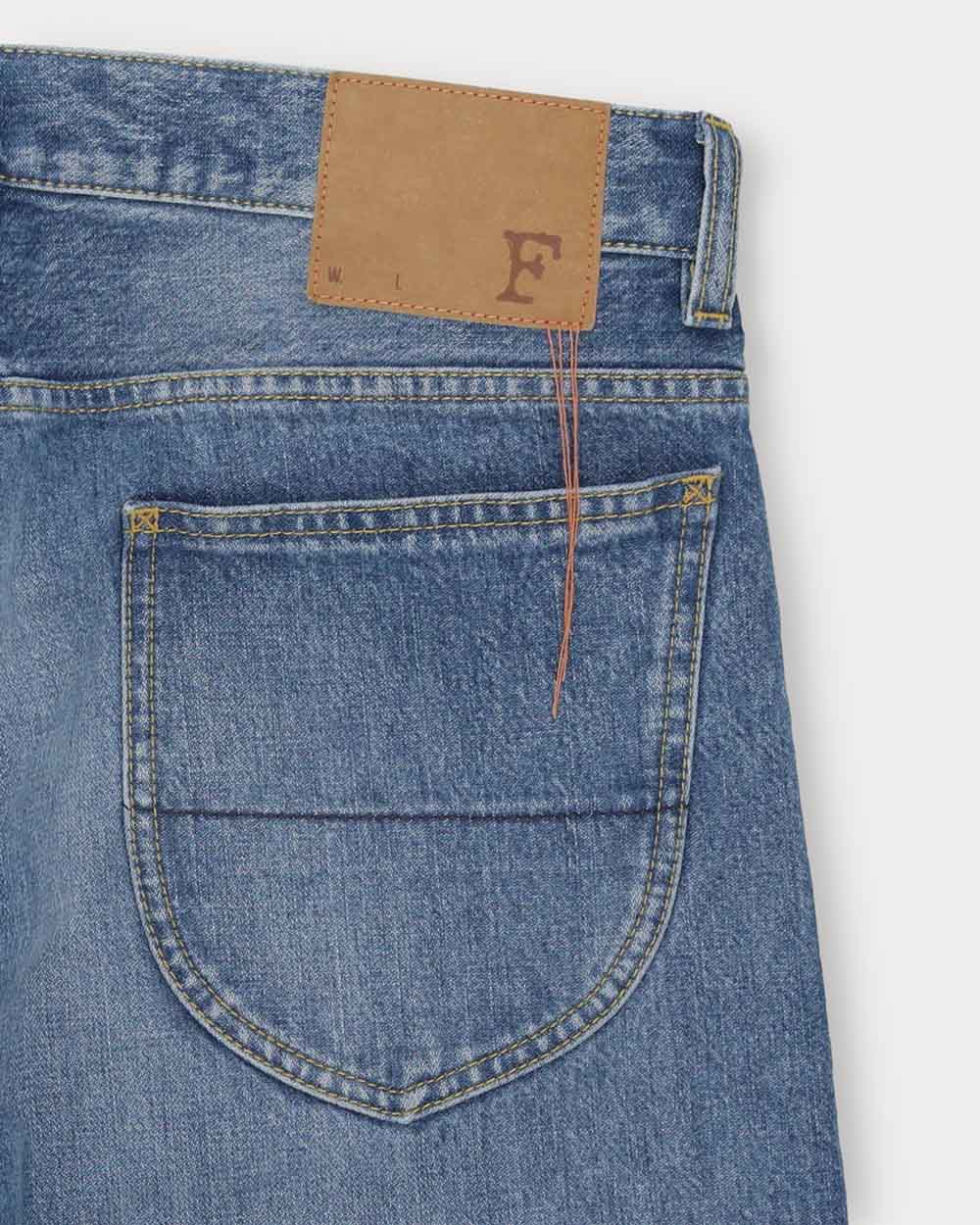 944 Jason Denim 5 Pocket High Waist Stone Wash