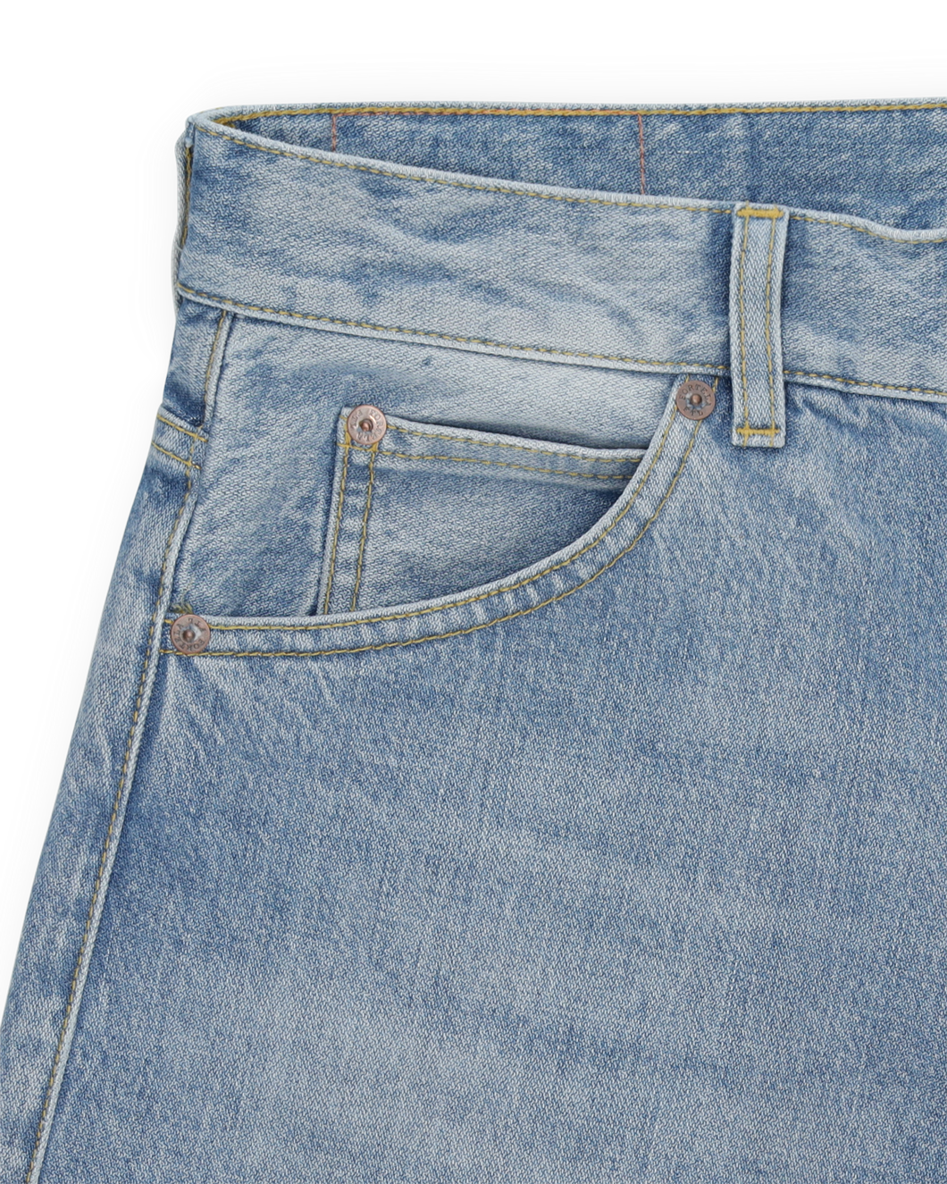 944 Jason Denim 5 Tasche A Vita Alta Bleach Wash