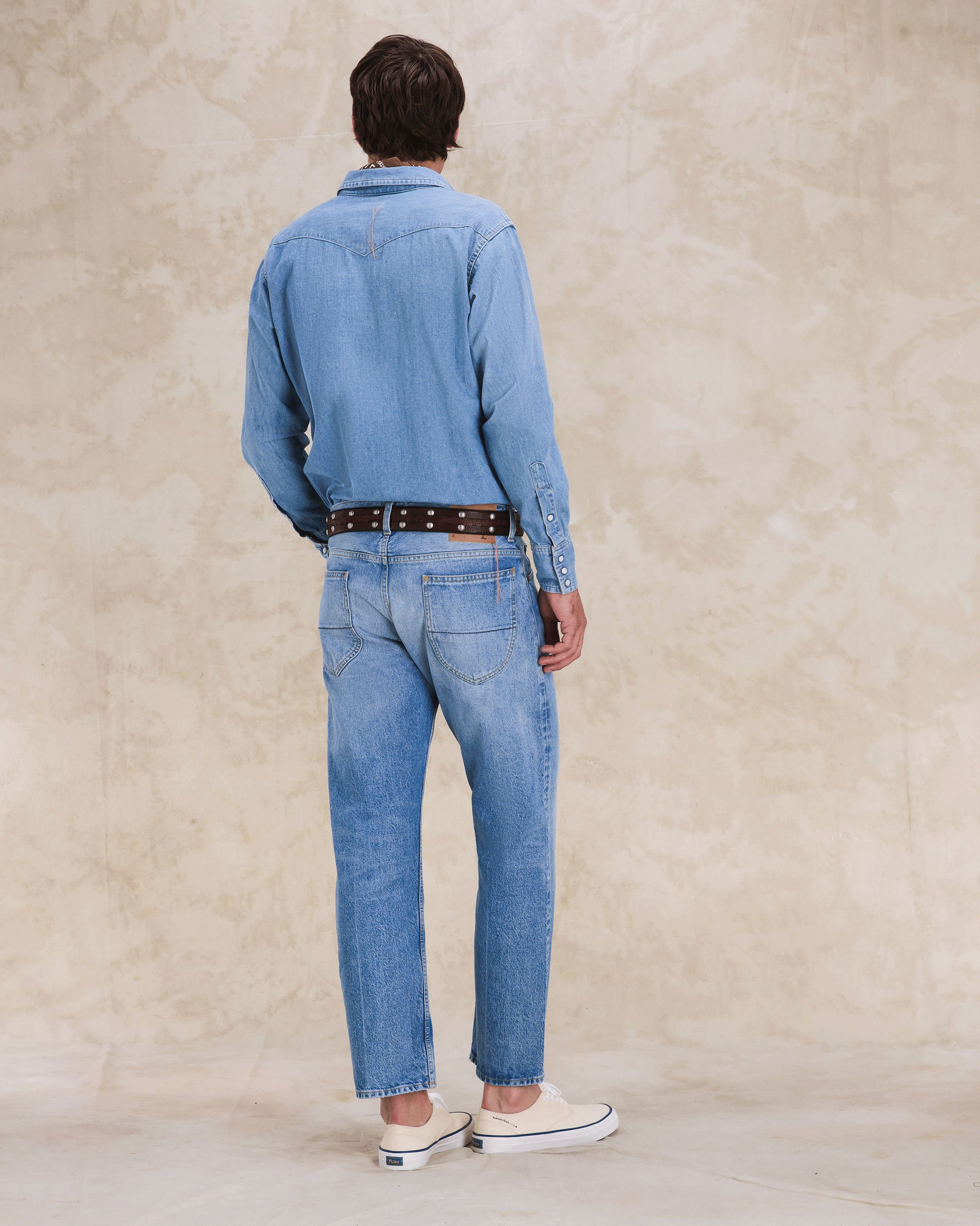 944 Jason Denim 5 Tasche A Vita Alta Bleach Wash