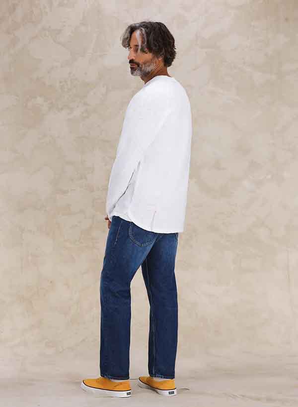 944 Jason Denim 5 Pocket High Waist Stone Wash  - L33''