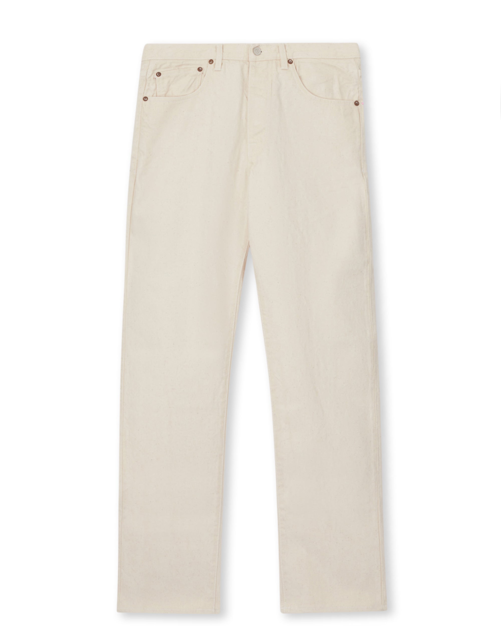 965 John Japan Denim Cimosato 5 Tasche Regular Fit Ecru'