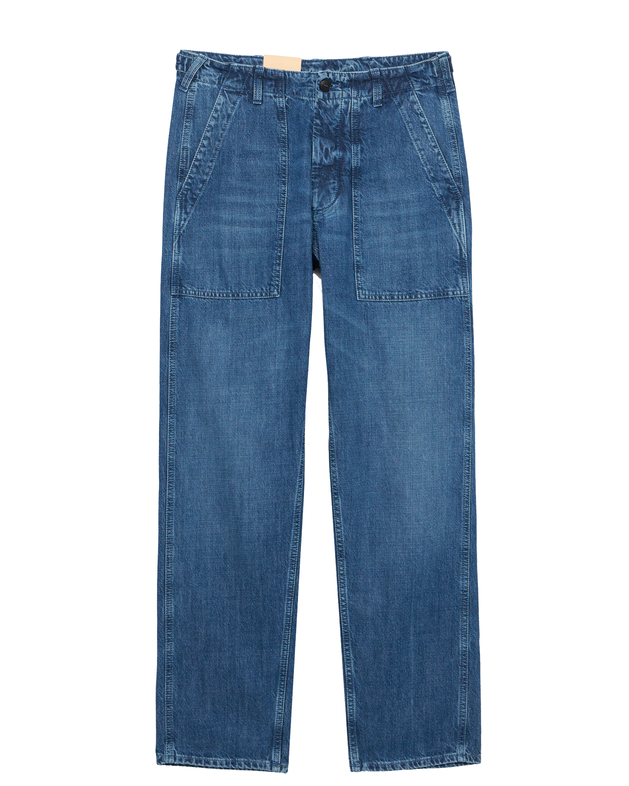 Newfatigue Pantaloni in Denim Stone Wash