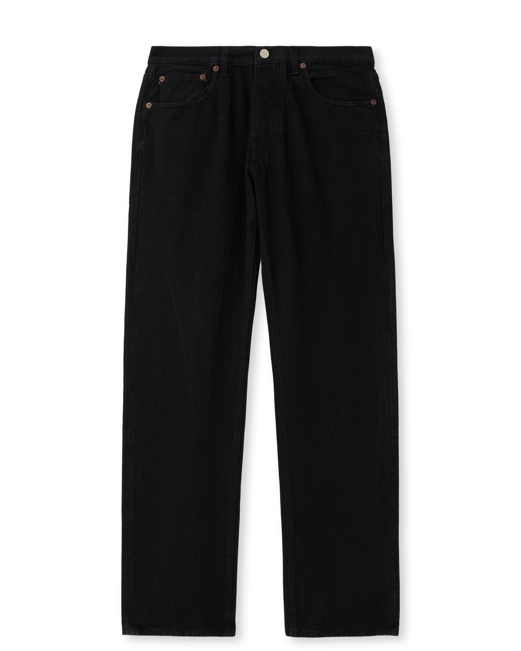 965 John Japan Denim Cimosato 5 Tasche Regular Fit Black - L33''
