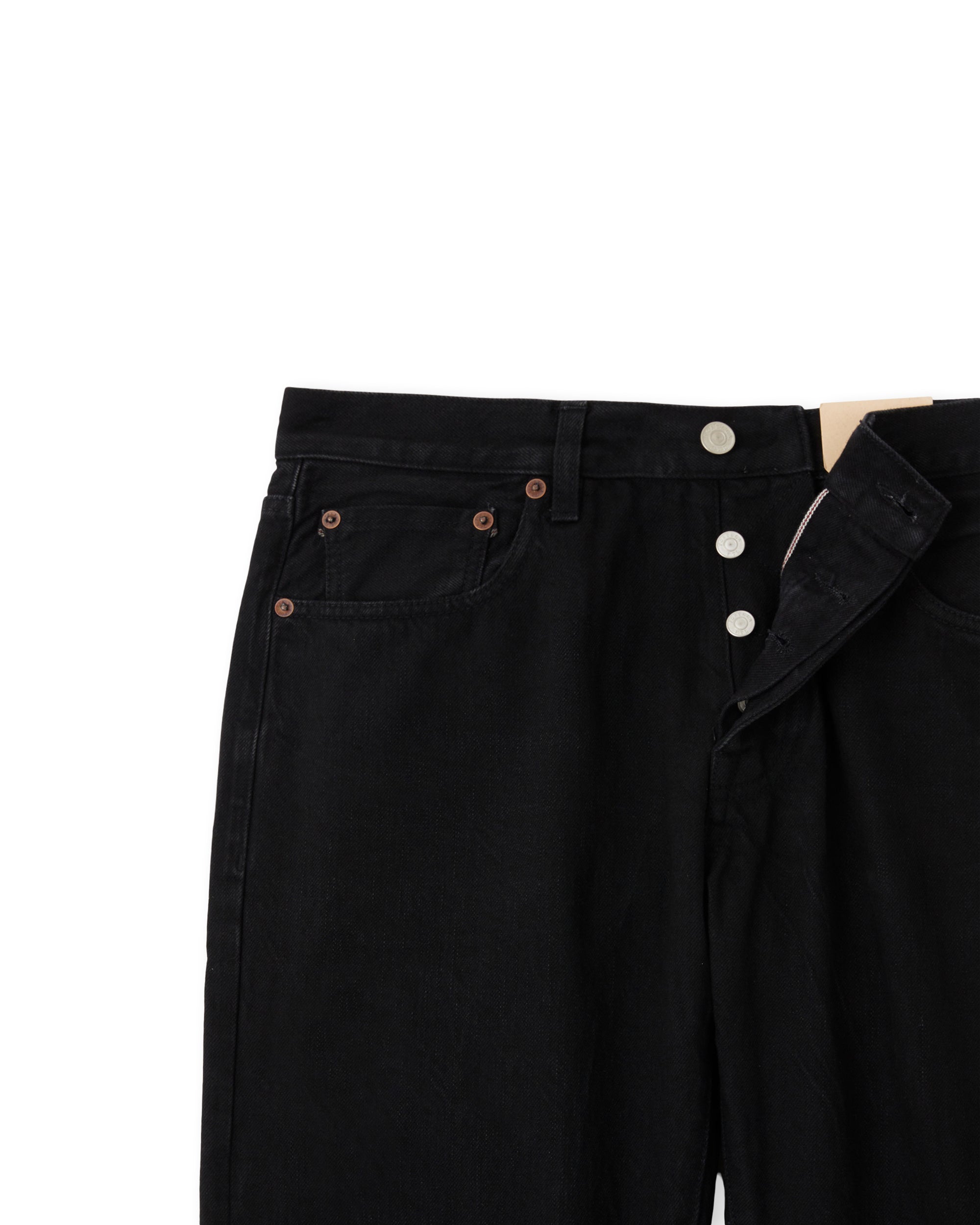 965 John Japan Denim Cimosato 5 Tasche Regular Fit Black