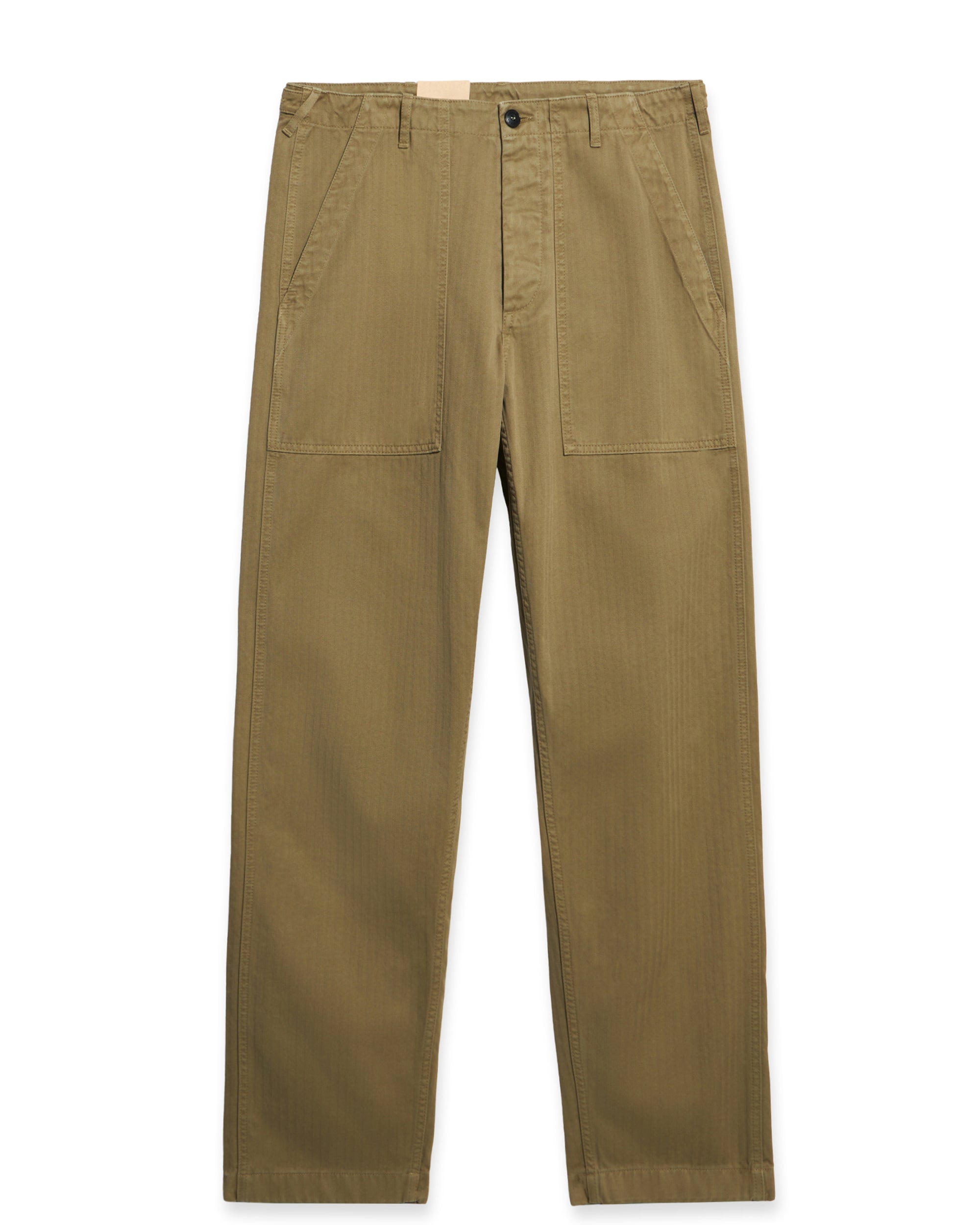 Newfatigue Pantaloni Fatigue In Herringbone di Cotone