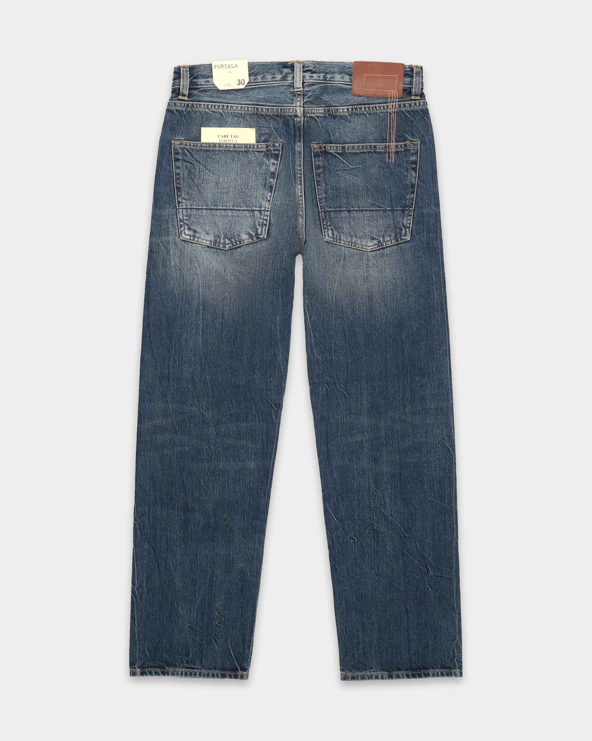965 John Japan Denim Cimosato 5 Tasche Regular Fit Stone Wash - L29''