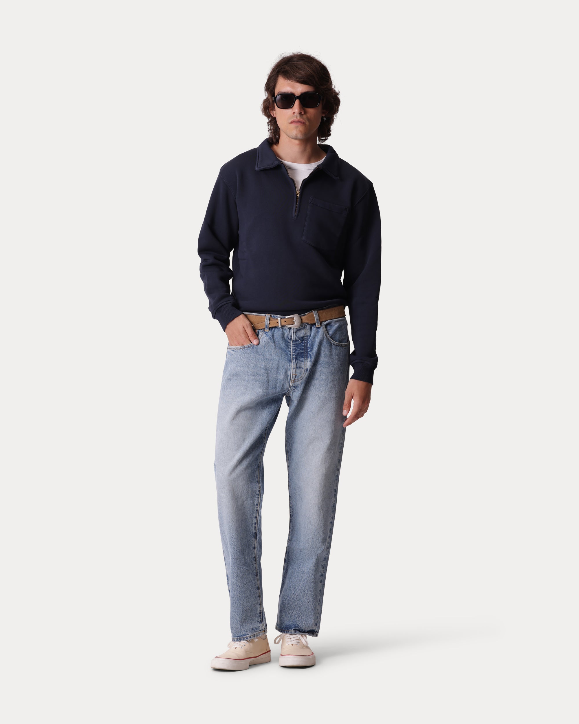 965 John Japan Denim Cimosato 5-Pocket Regular Fit Bleach Wash - L29''
