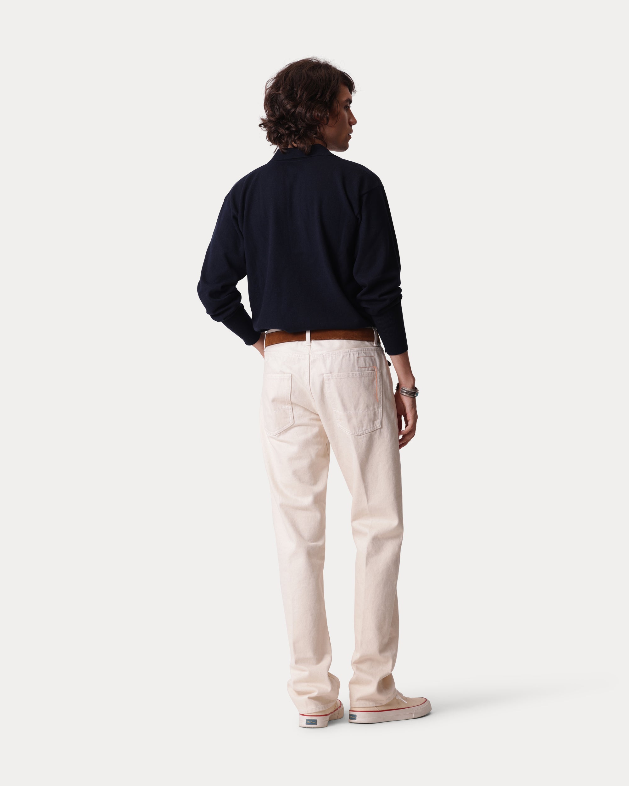 965 John Japan Selvedge Denim 5 Pocket Regular Fit Ecru - L33''