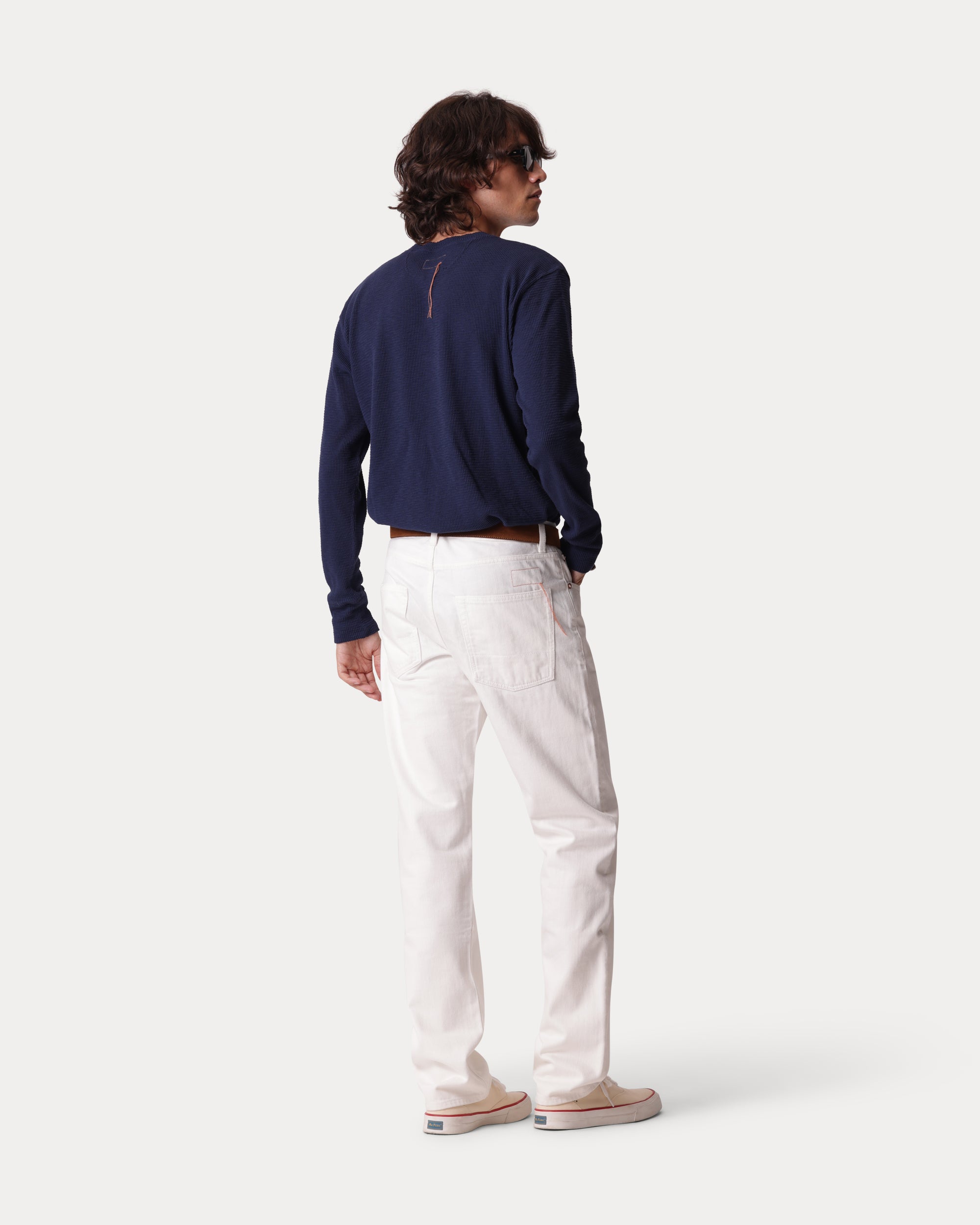 965 John Japan Selvedge Pockets Regular Fit White Denim - L33''