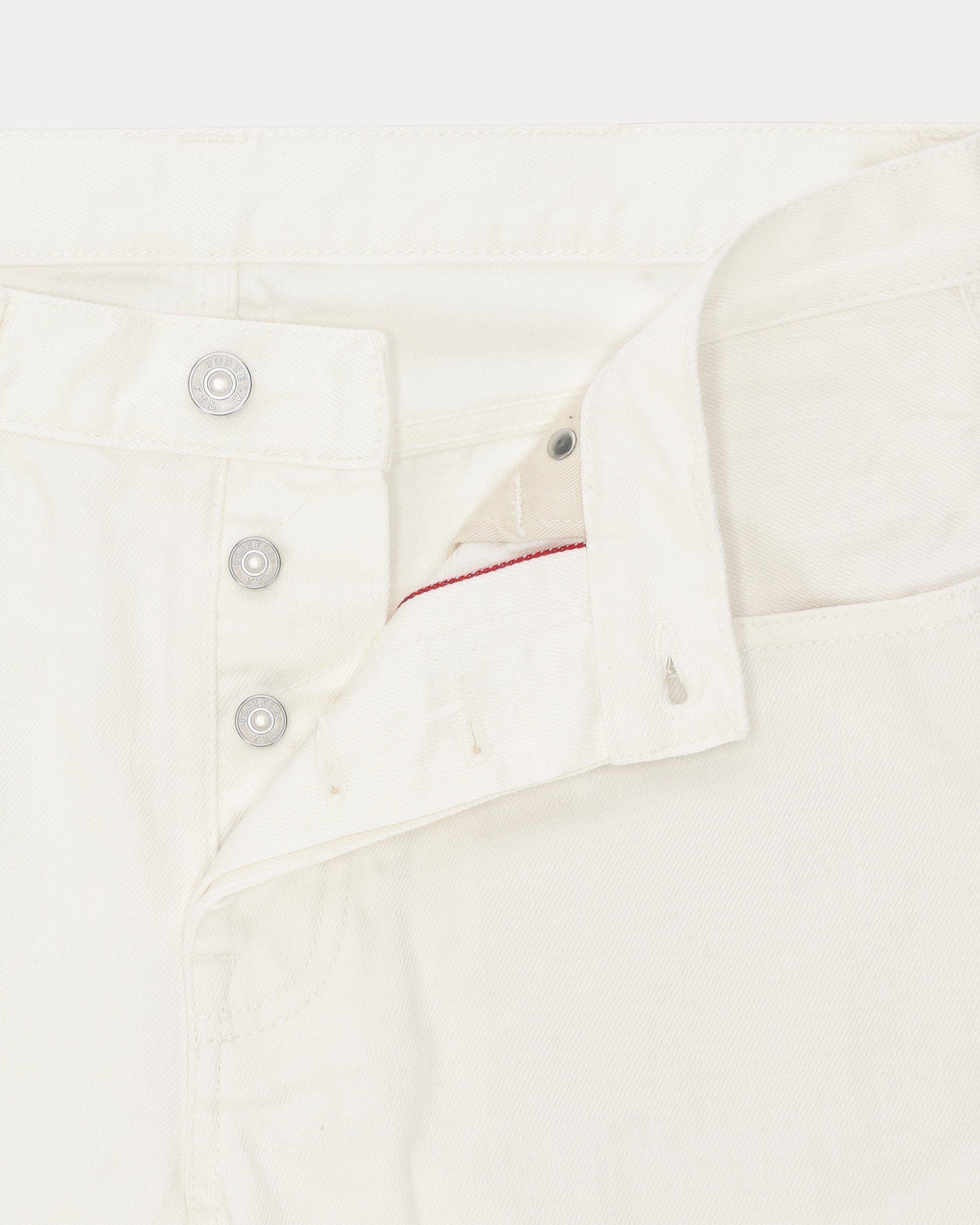 965 John Japan Selvedge Pockets Regular Fit White Denim - L33''