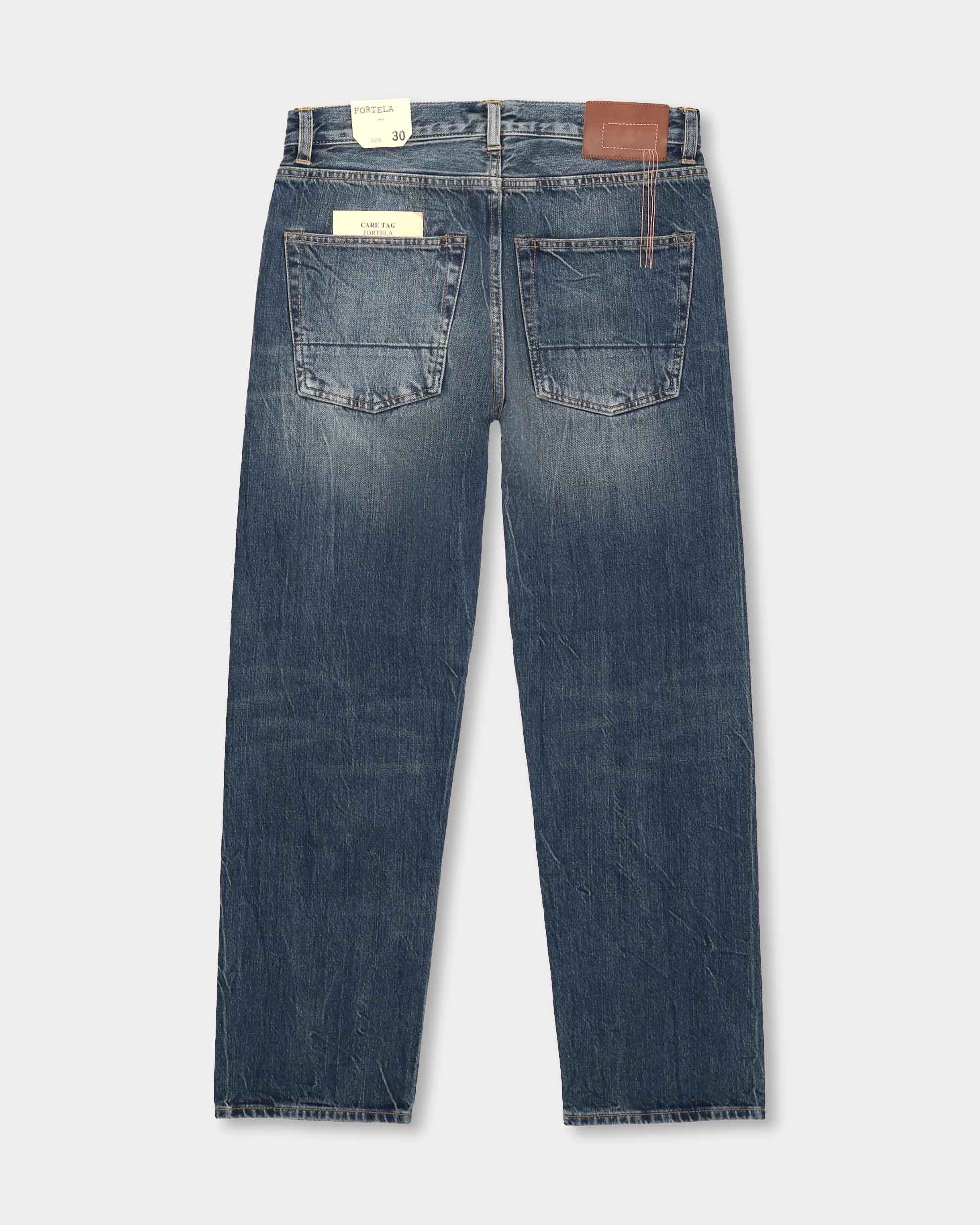 965 John Japan Denim Cimosato 5 Tasche Regular Fit Stone Wash - L33''