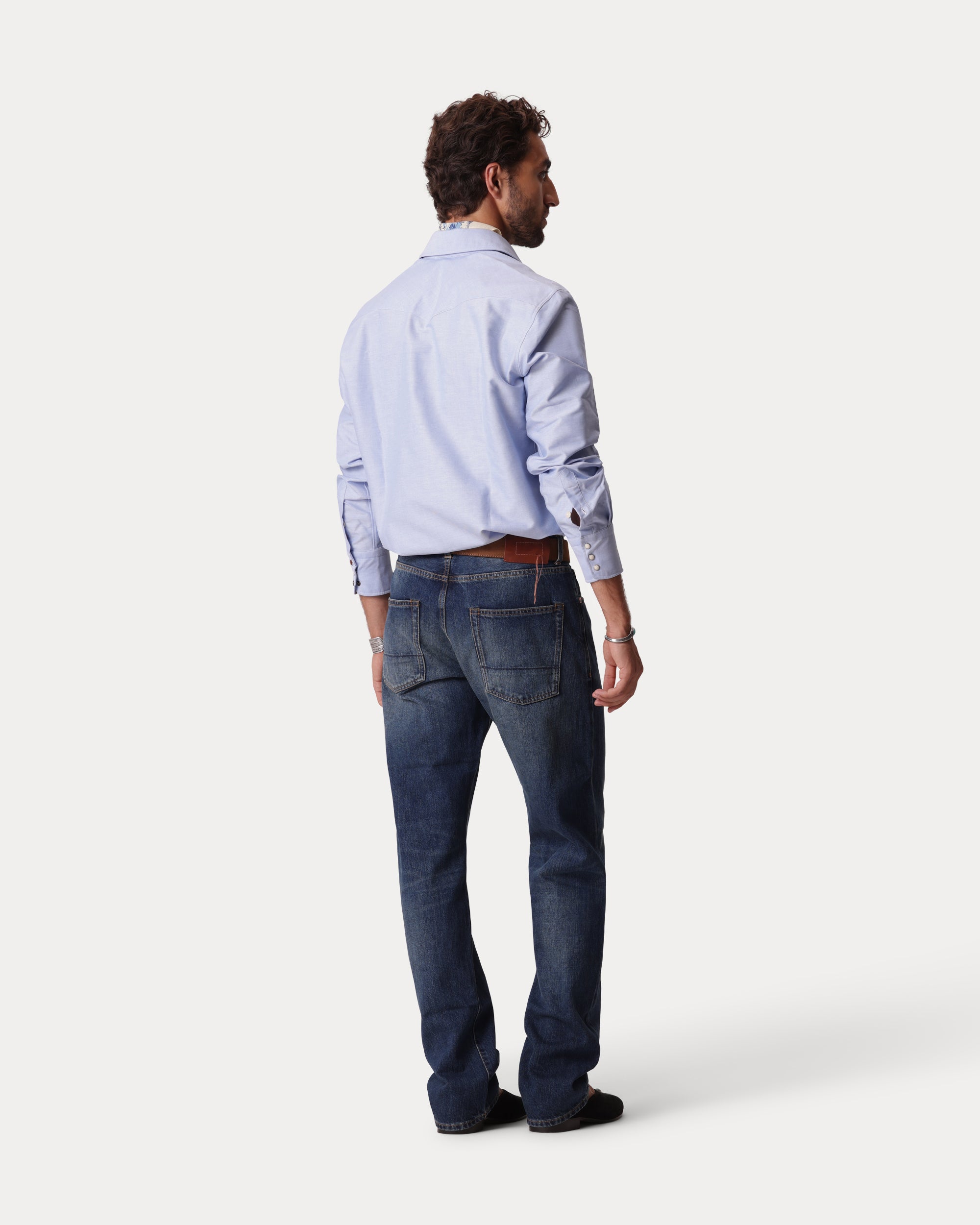 965 John Japan Denim Cimosato 5 Tasche Regular Fit Stone Wash - L33''