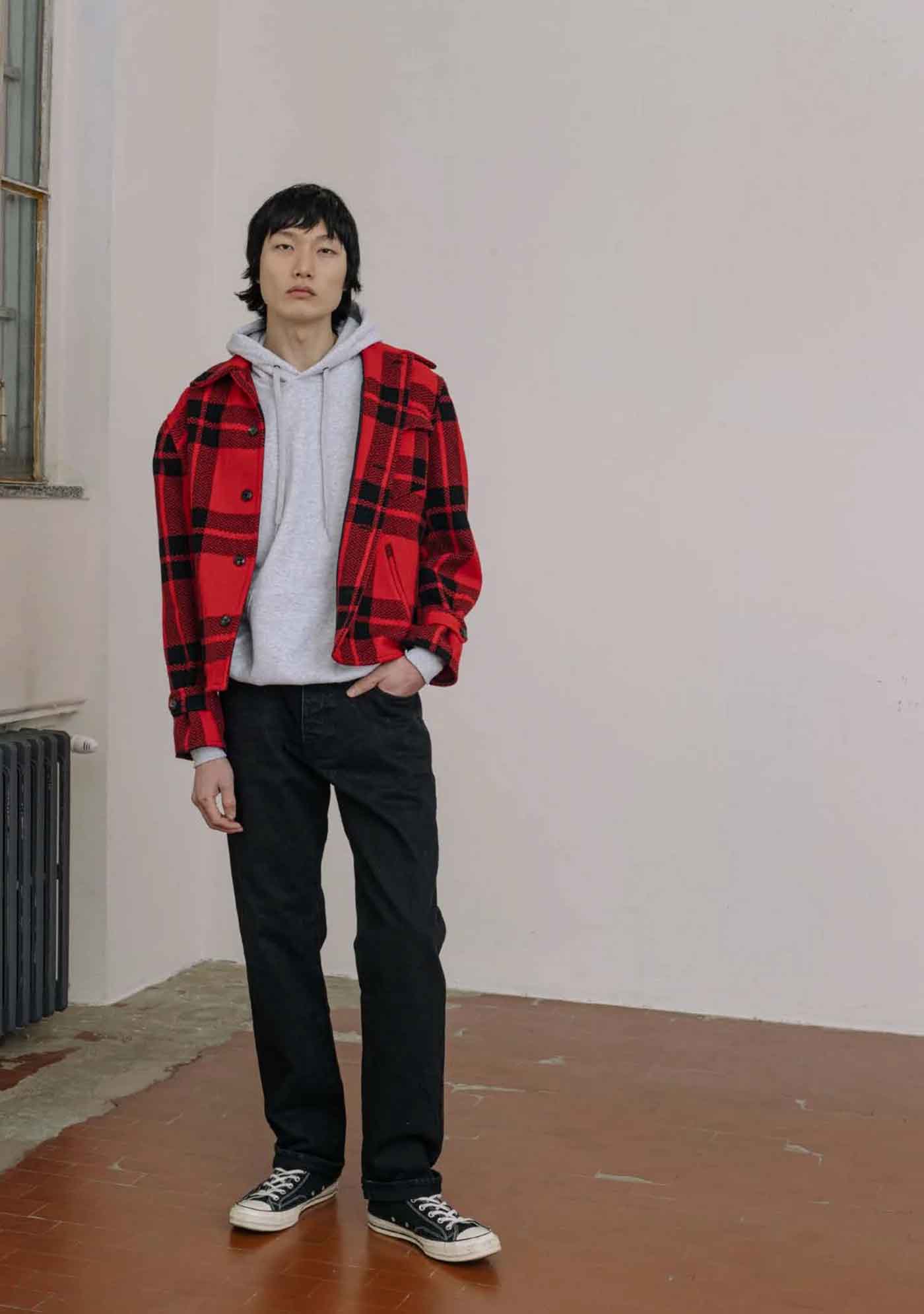 965 John Japan Denim Cimosato 5 Tasche Regular Fit Black - L33''